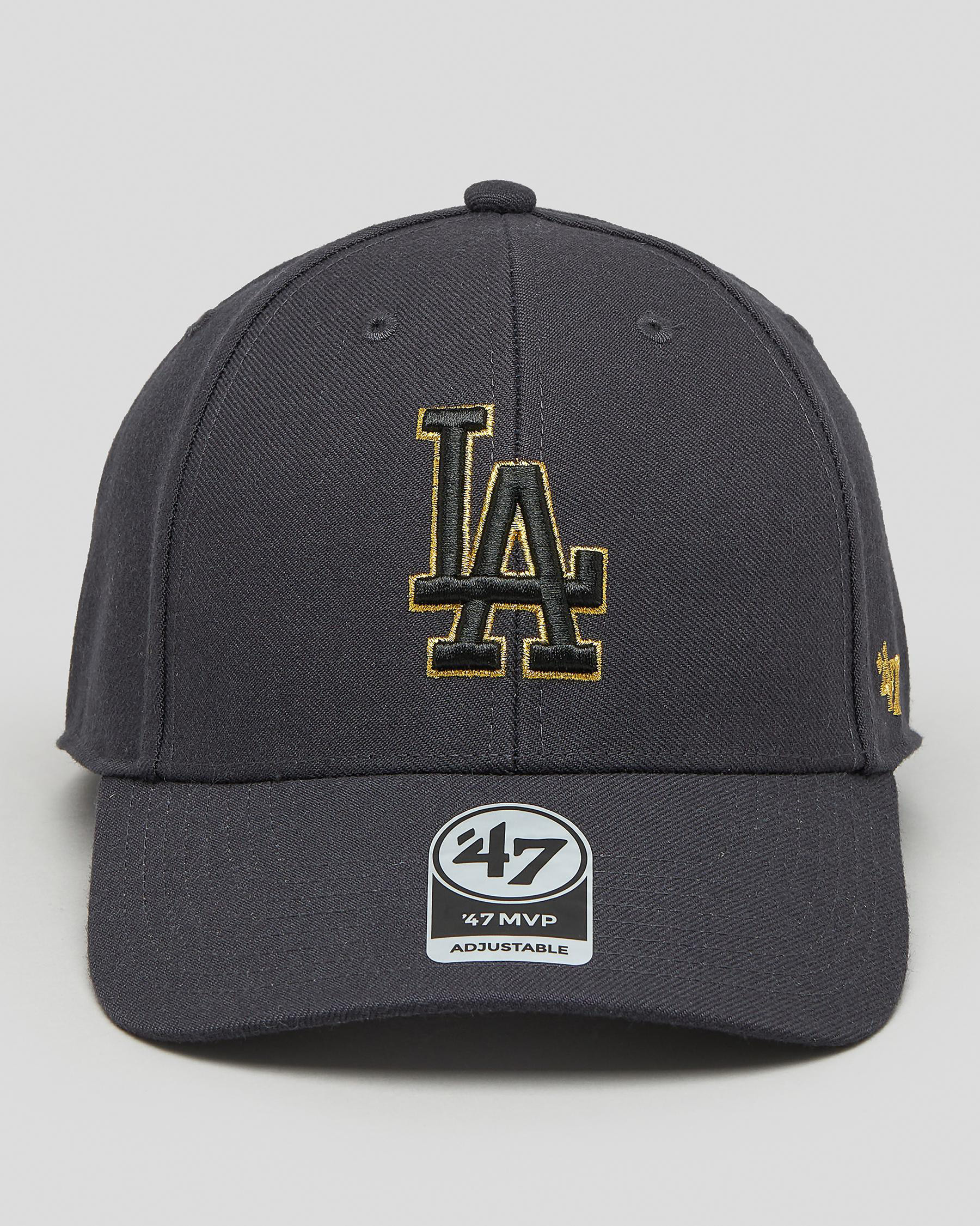 Forty Seven Los Angeles Dodgers Metallic MVP Snapback Cap In Navy/black ...