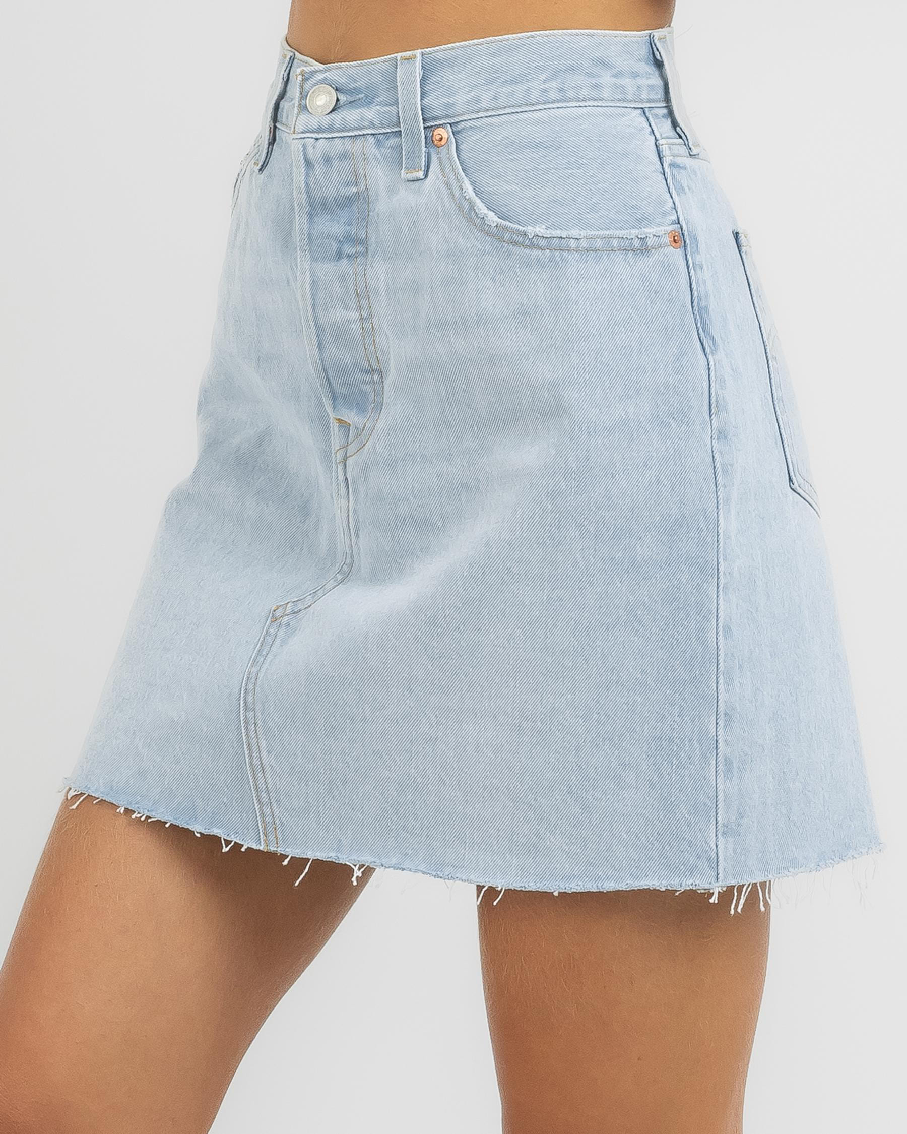 Shop Levi's HR Decon Iconic Skirt In Ojai Glare - Fast Shipping & Easy ...
