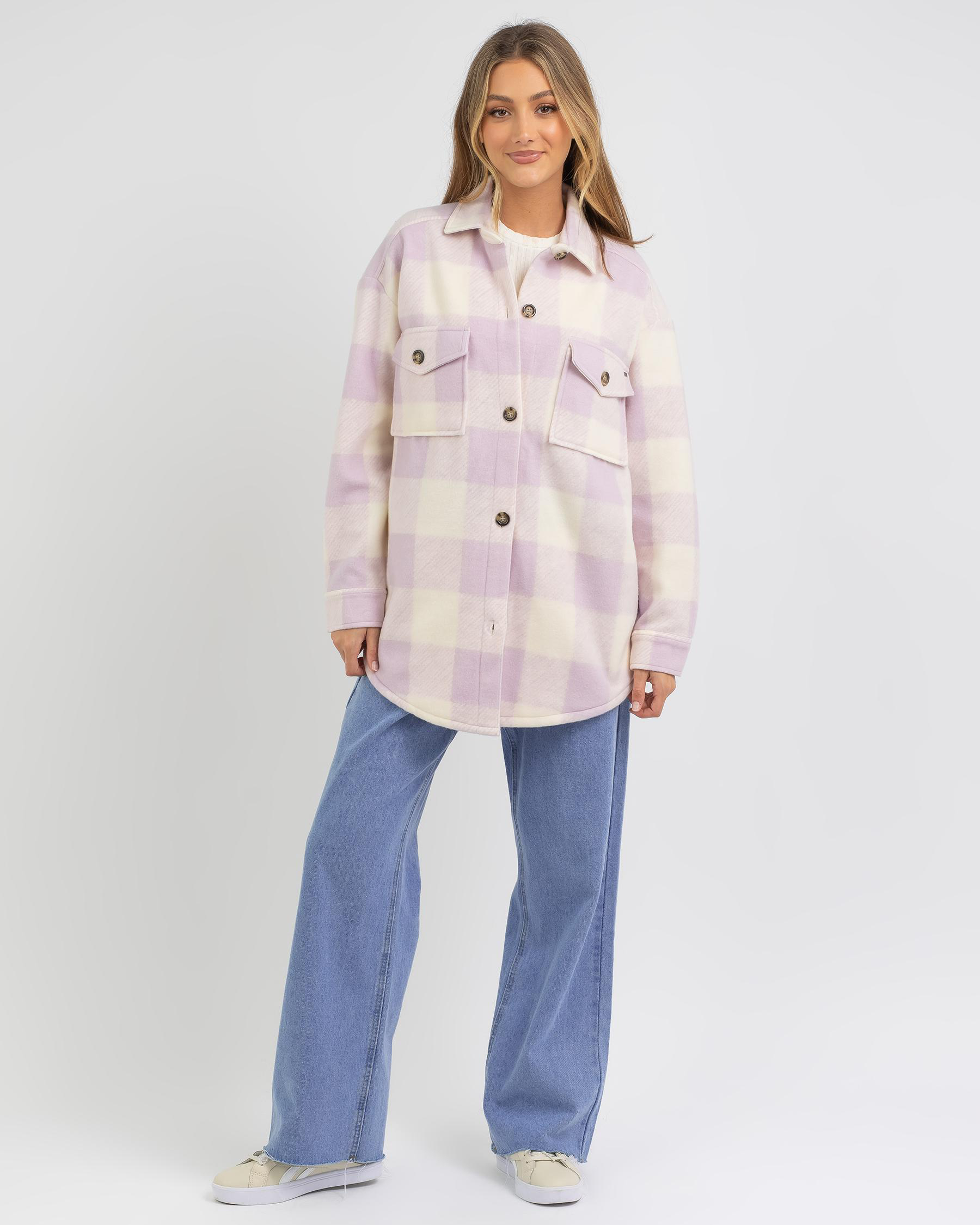 Shop Billabong By The Way Jacket In Lilac Fast Shipping Easy Returns City Beach Australia