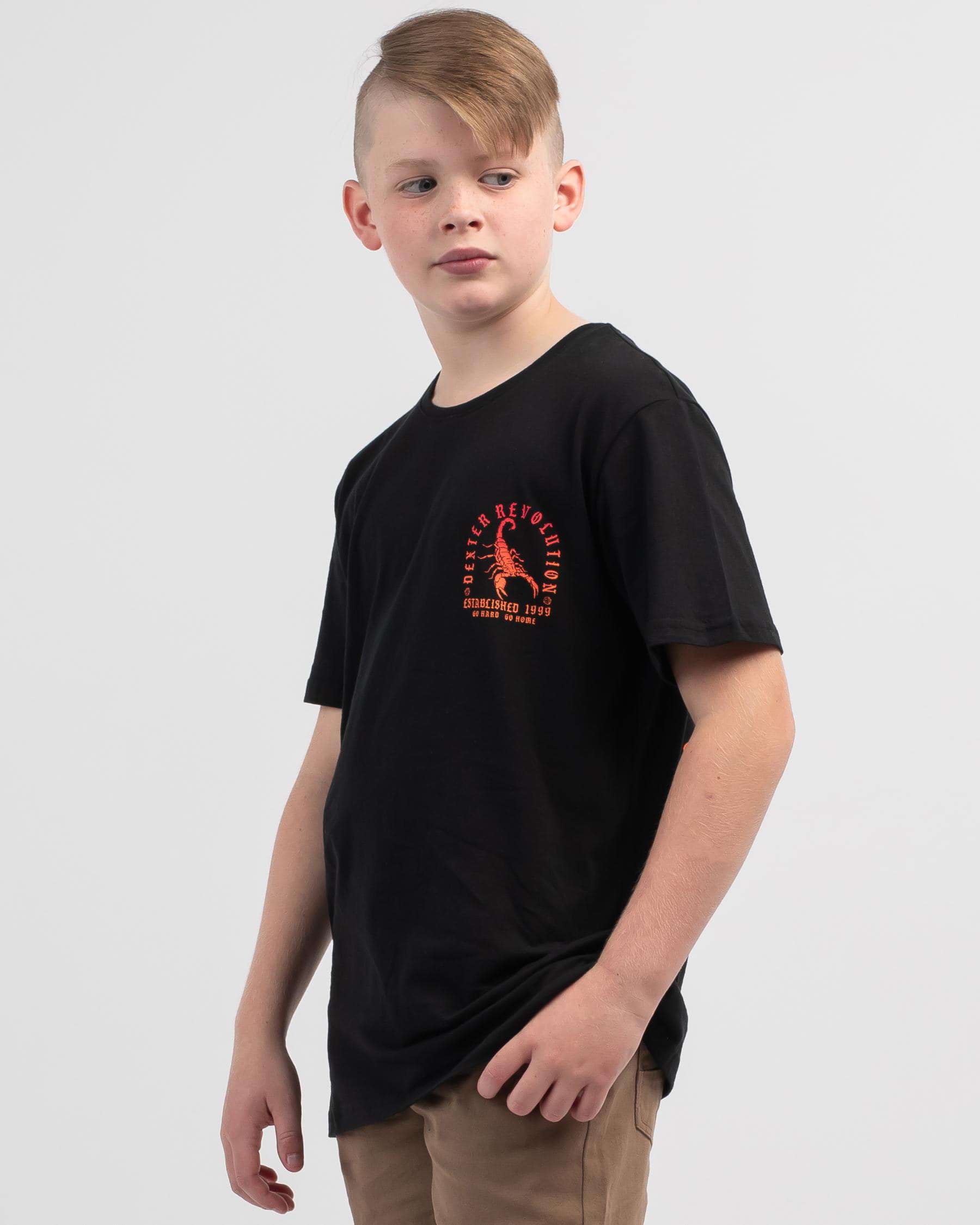 Shop Dexter Boys' Barb T-Shirt In Black - Fast Shipping & Easy Returns ...