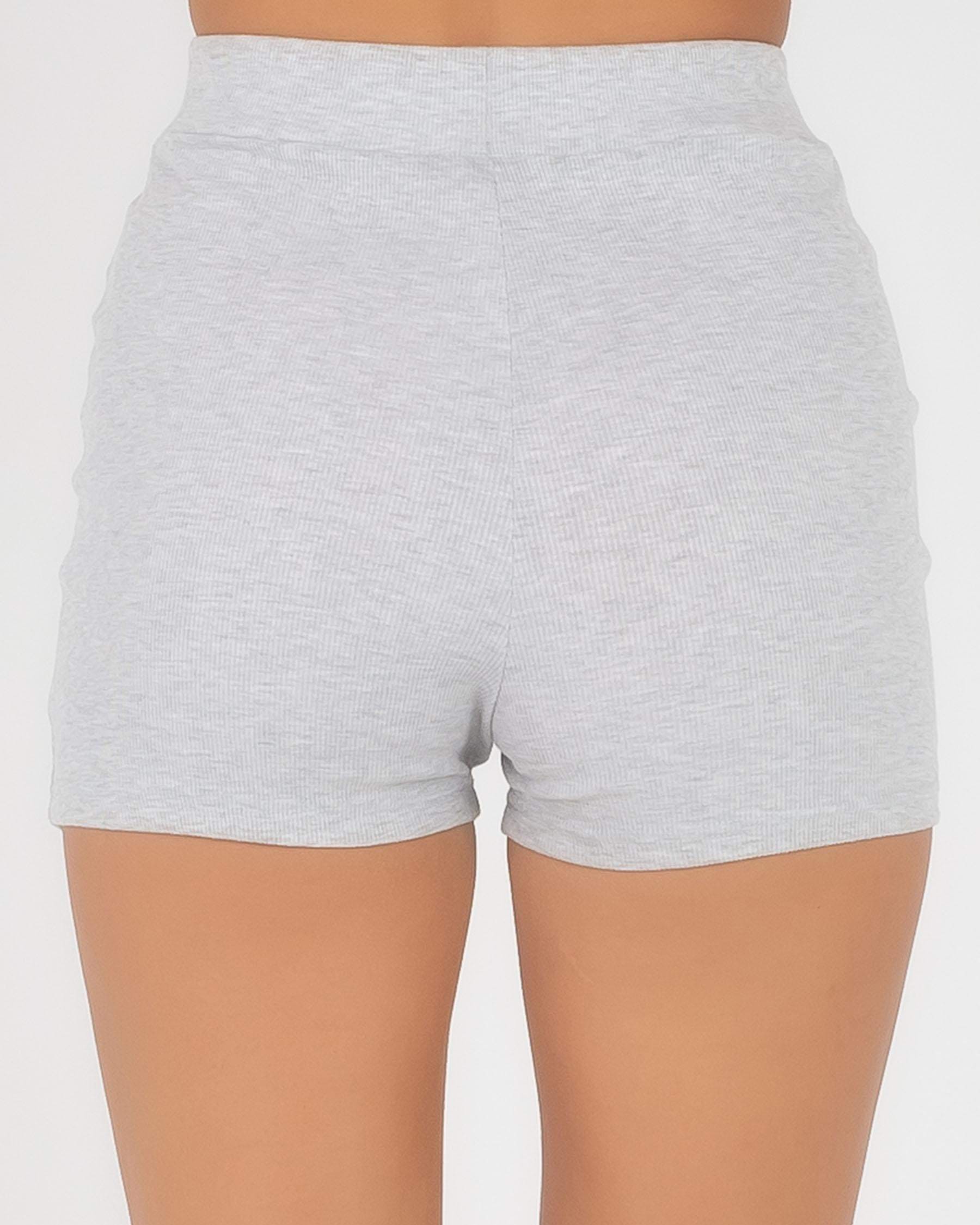 Ava And Ever Koko Bike Shorts In Grey Marle - Fast Shipping & Easy ...