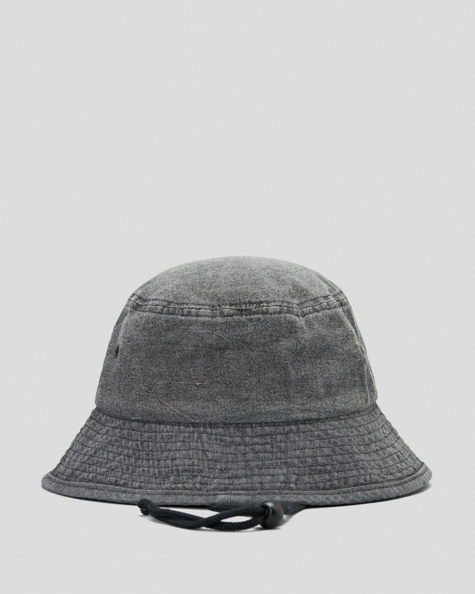 Billabong Peyote Washed Bucket Hat In Washed Black - Fast Shipping ...