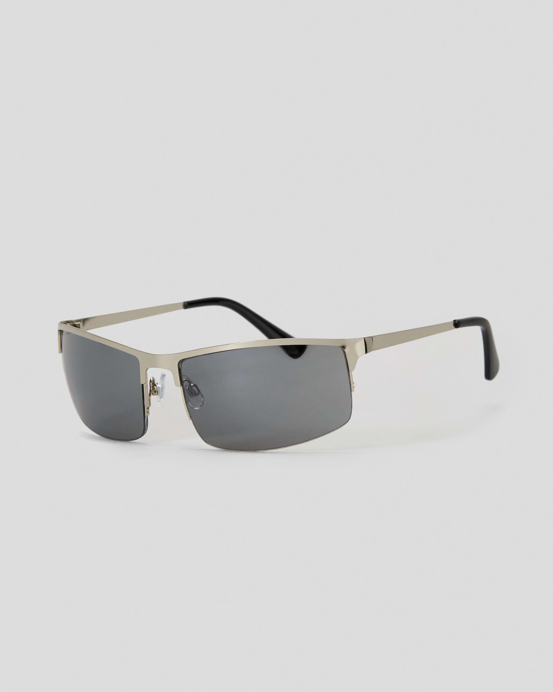 Shop Indie Eyewear Kelly Sunglasses In Silver/smoke - Fast Shipping ...