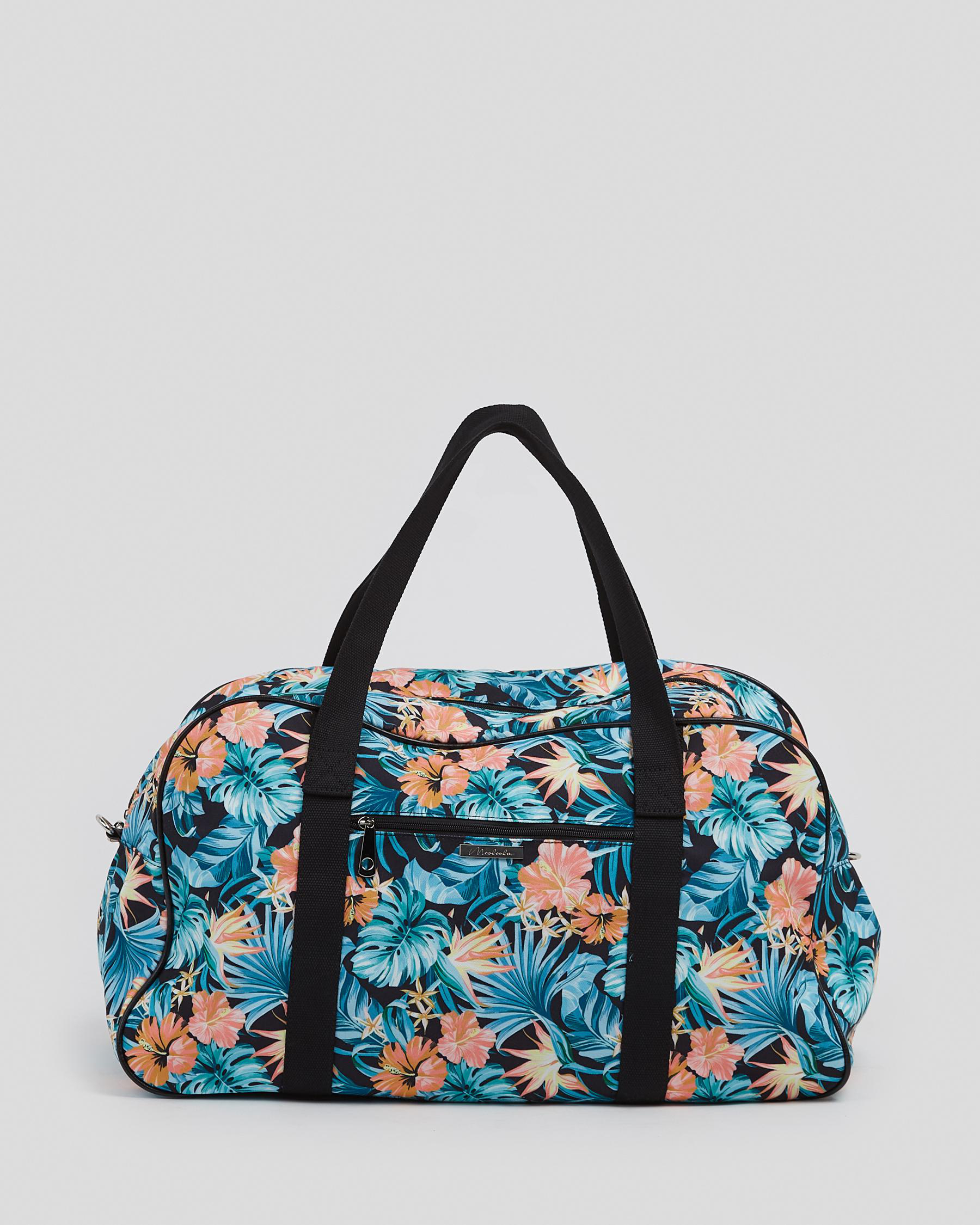 Shop Mooloola Mullaloo Travel Bag In Black Floral - Fast Shipping ...