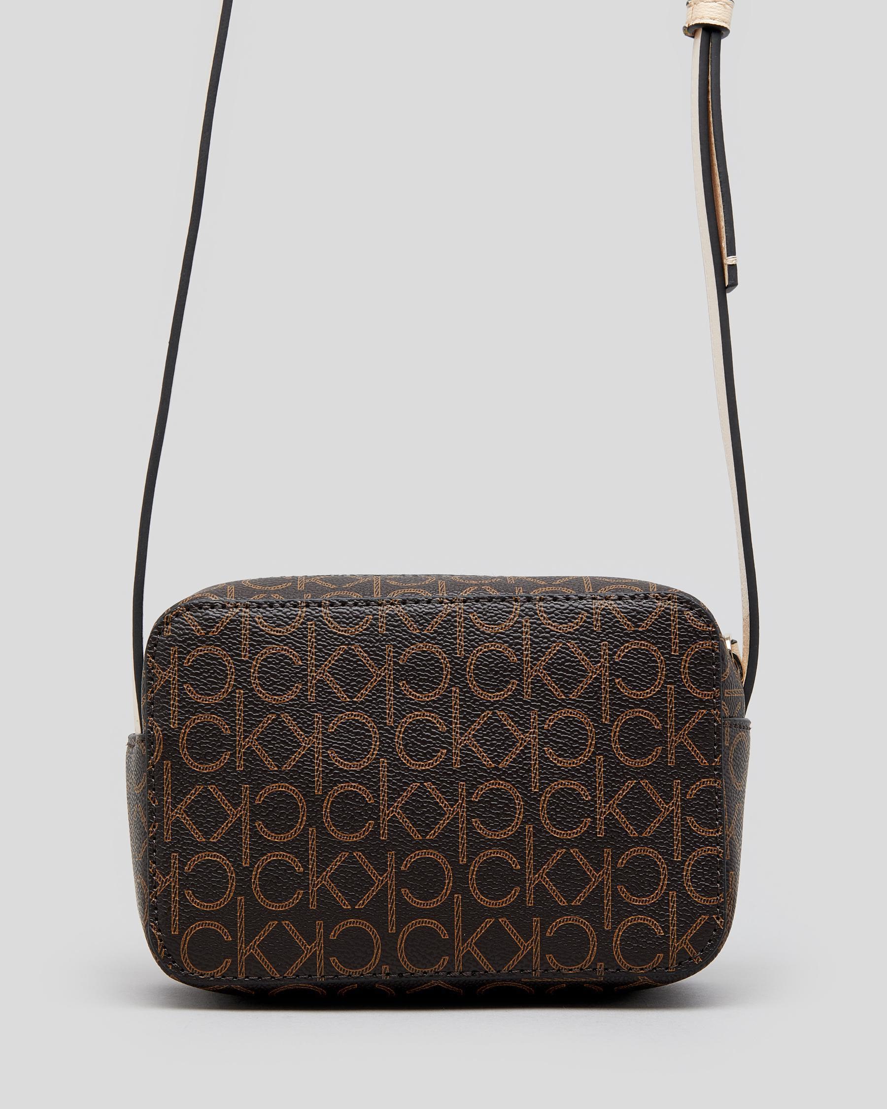 Calvin Klein Women's Logo-Print Crossbody Bag