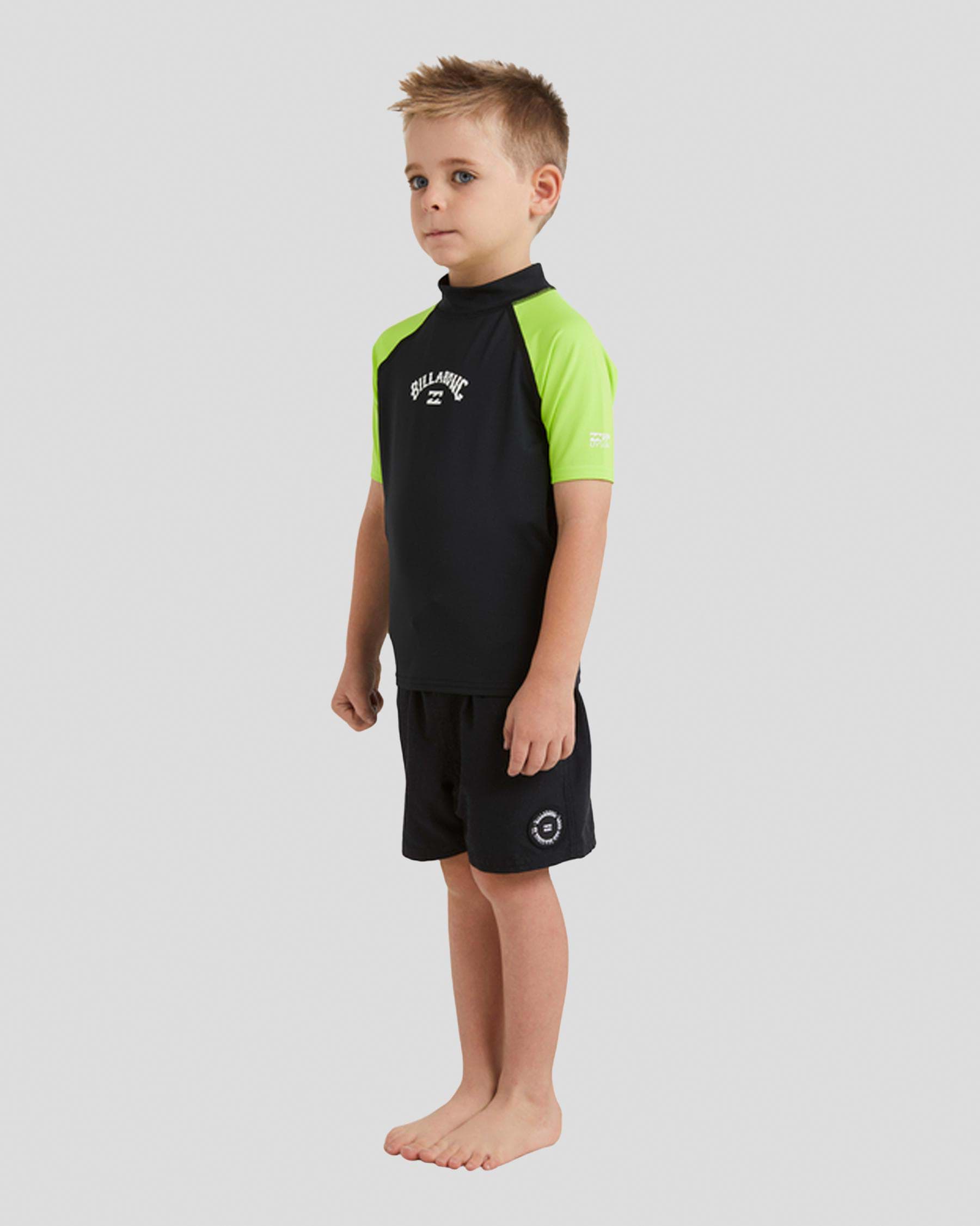 Shop Billabong Toddlers' Groms All Day Arch Short Sleeve Wet Shirt In ...