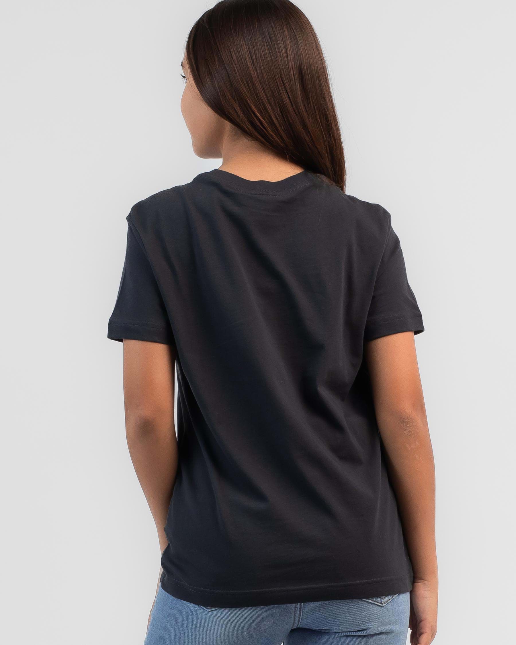 Shop Nike Girls' Trend BF T-Shirt In Off Noir - Fast Shipping & Easy ...