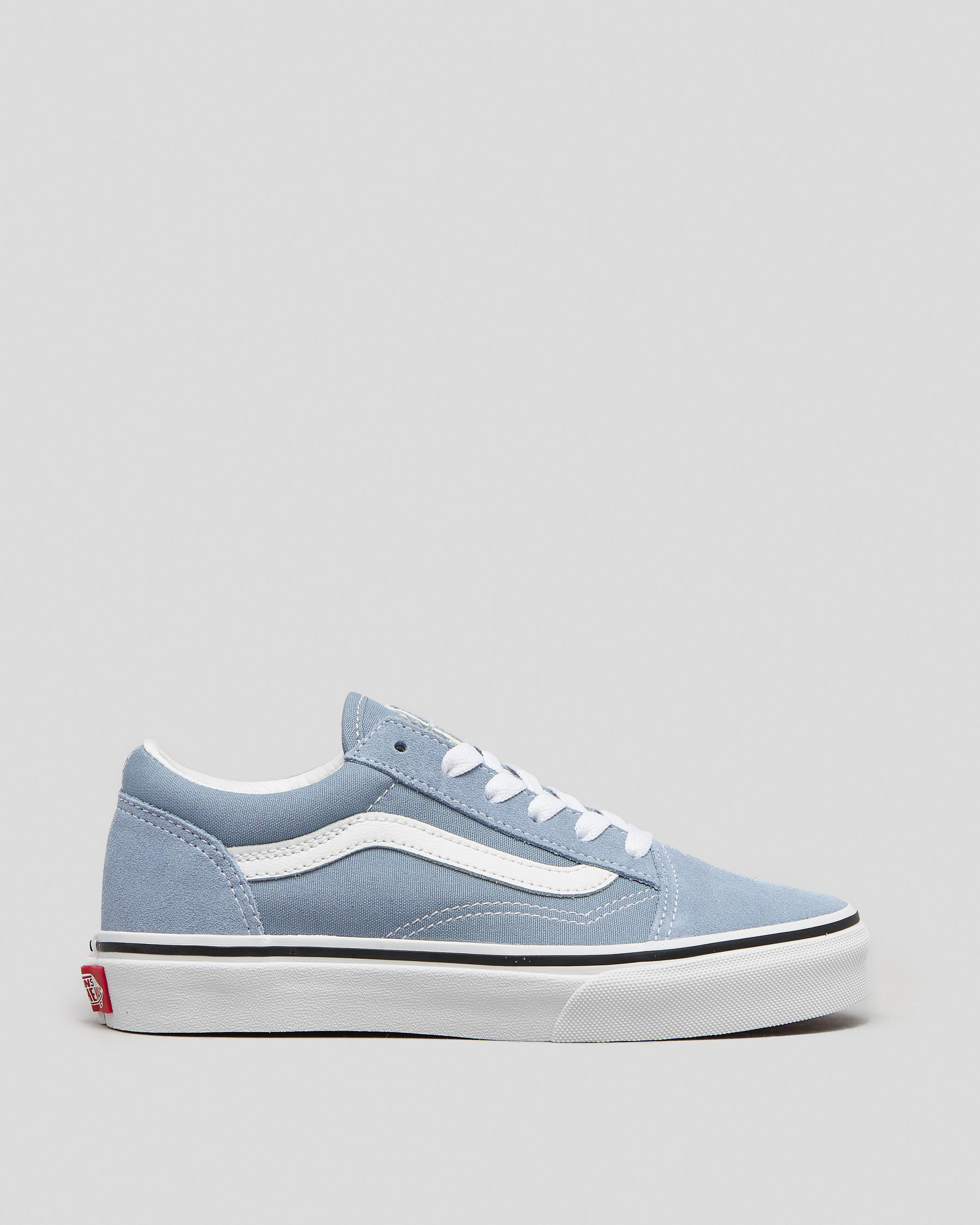 Shop Vans Junior Boys' Old Skool Shoes In Colour Theory Ashley Blue ...