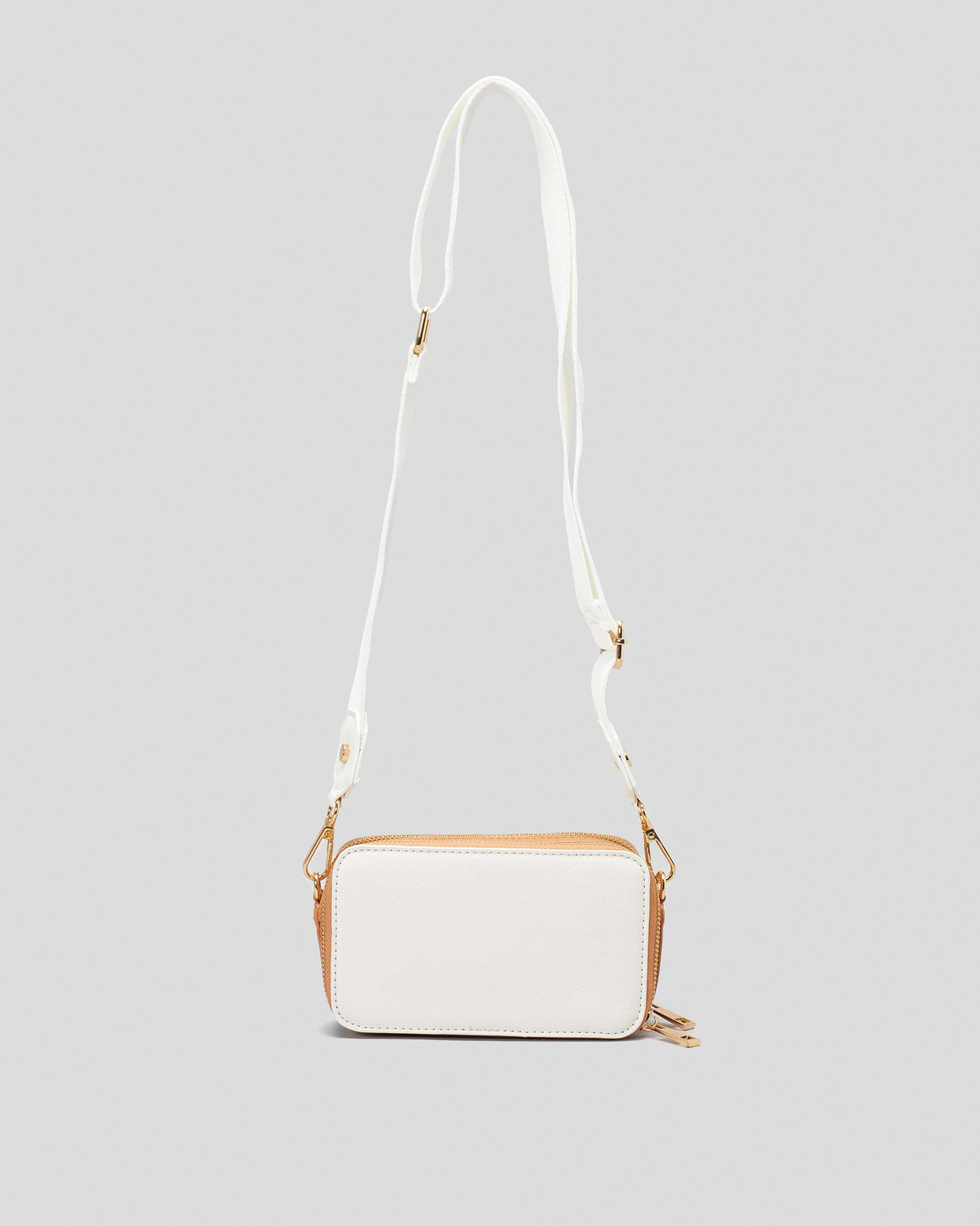 Shop Ava And Ever Chase Crossbody Bag In Cream/brown - Fast Shipping ...