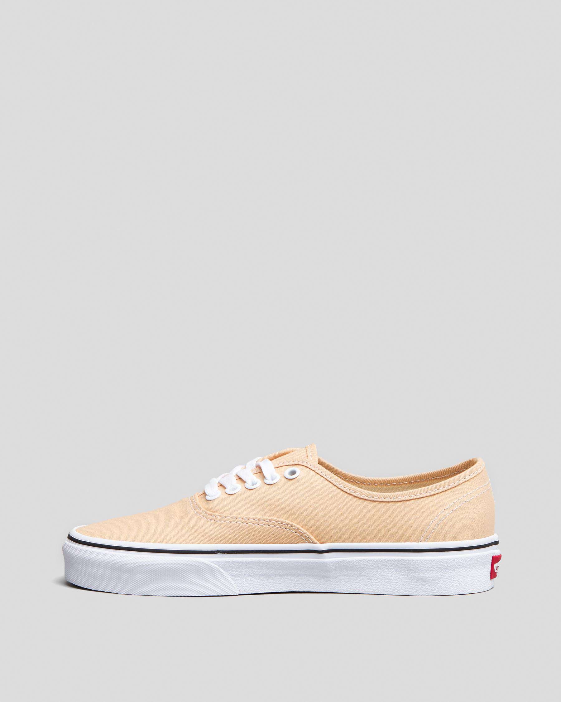 Shop Vans Womens Authentic Color Theory Shoes In Honey Peach - Fast ...