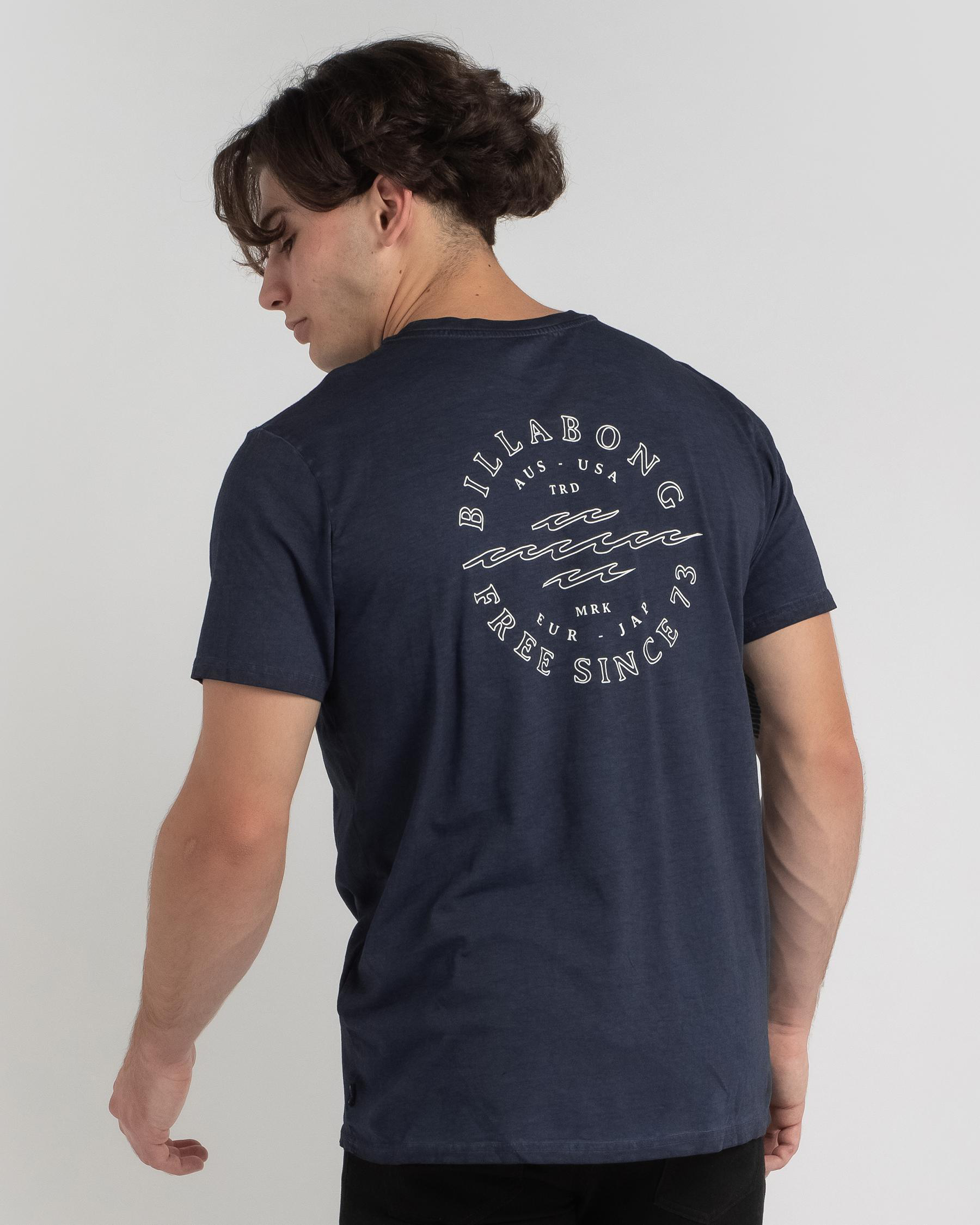 Shop Billabong Big Donny T-Shirt In Navy - Fast Shipping & Easy Returns ...