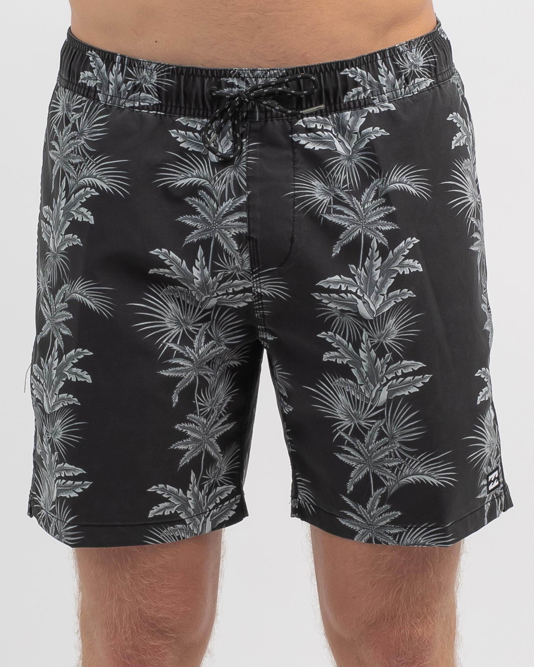 Shop Billabong Sundays Layback Board Shorts In Black - Fast Shipping ...