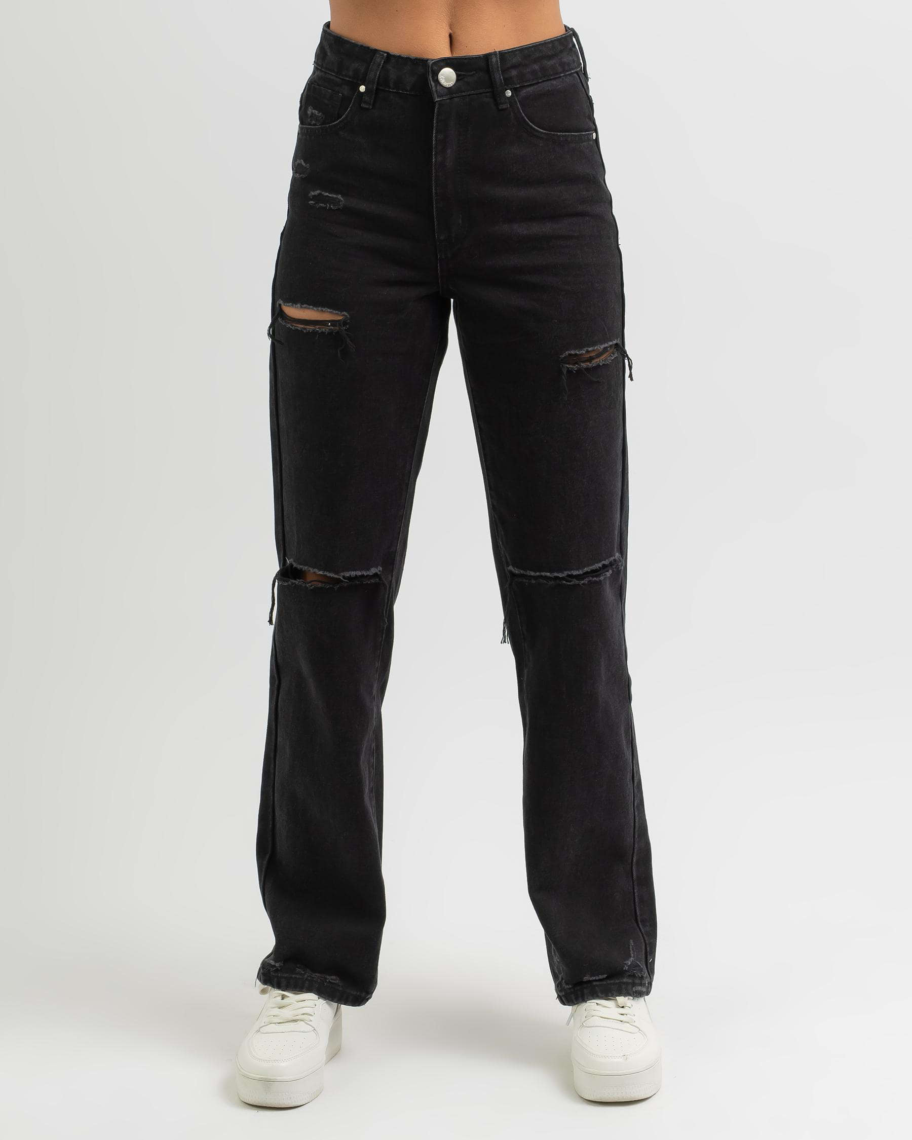 Shop Ava And Ever Rihanna Jeans In Black - Fast Shipping & Easy Returns ...