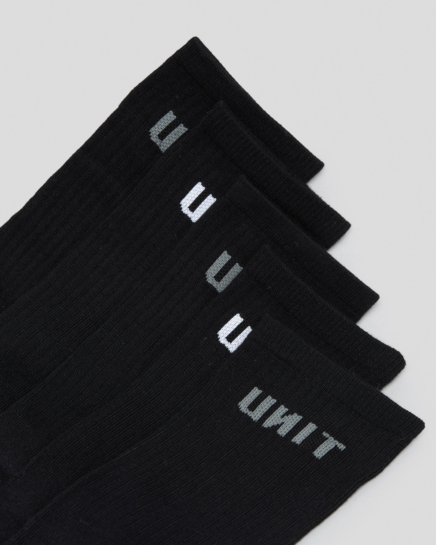 Shop Unit Respond Crew Socks 5 Pack In Multi - Fast Shipping & Easy ...