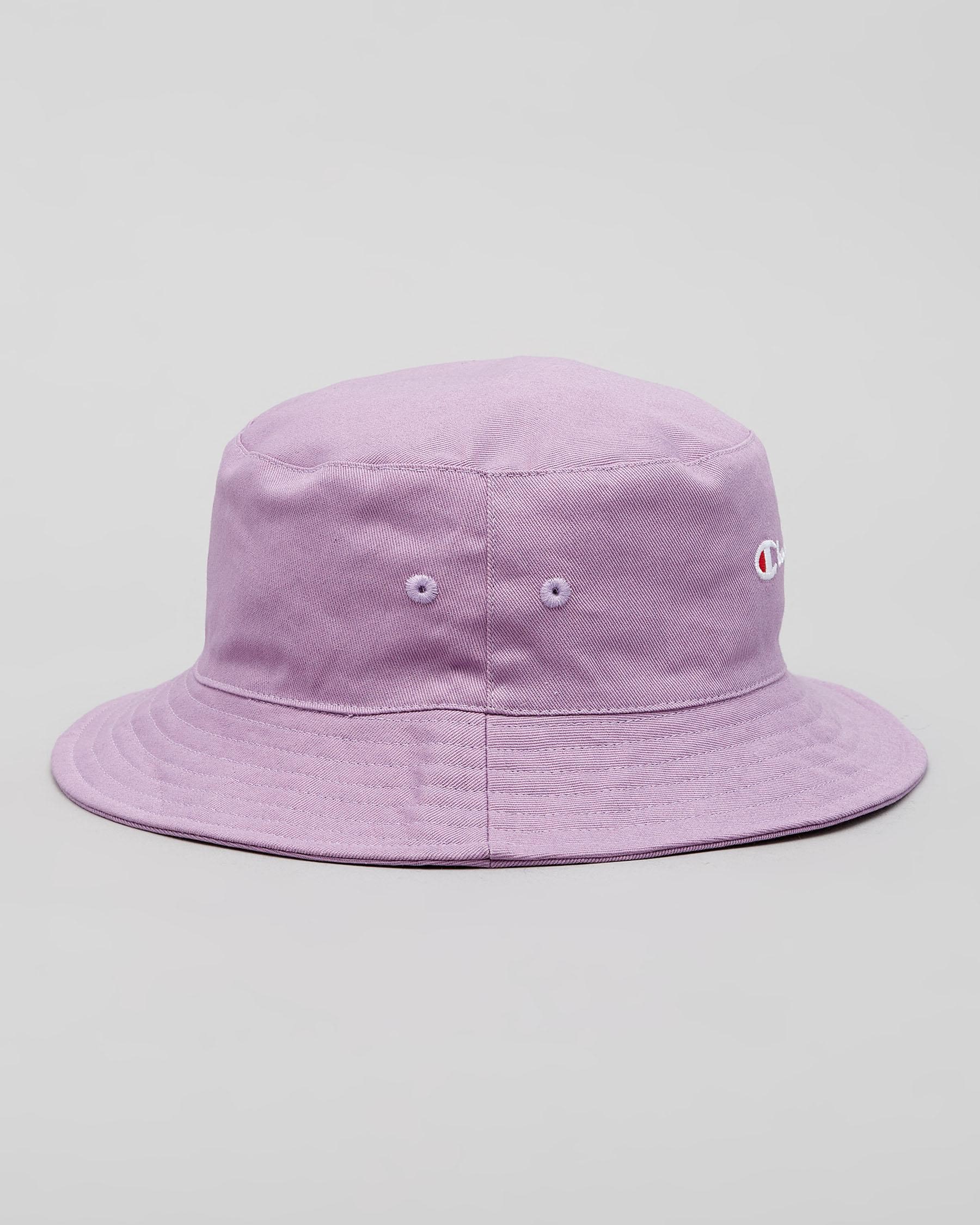 champion bucket hat purple