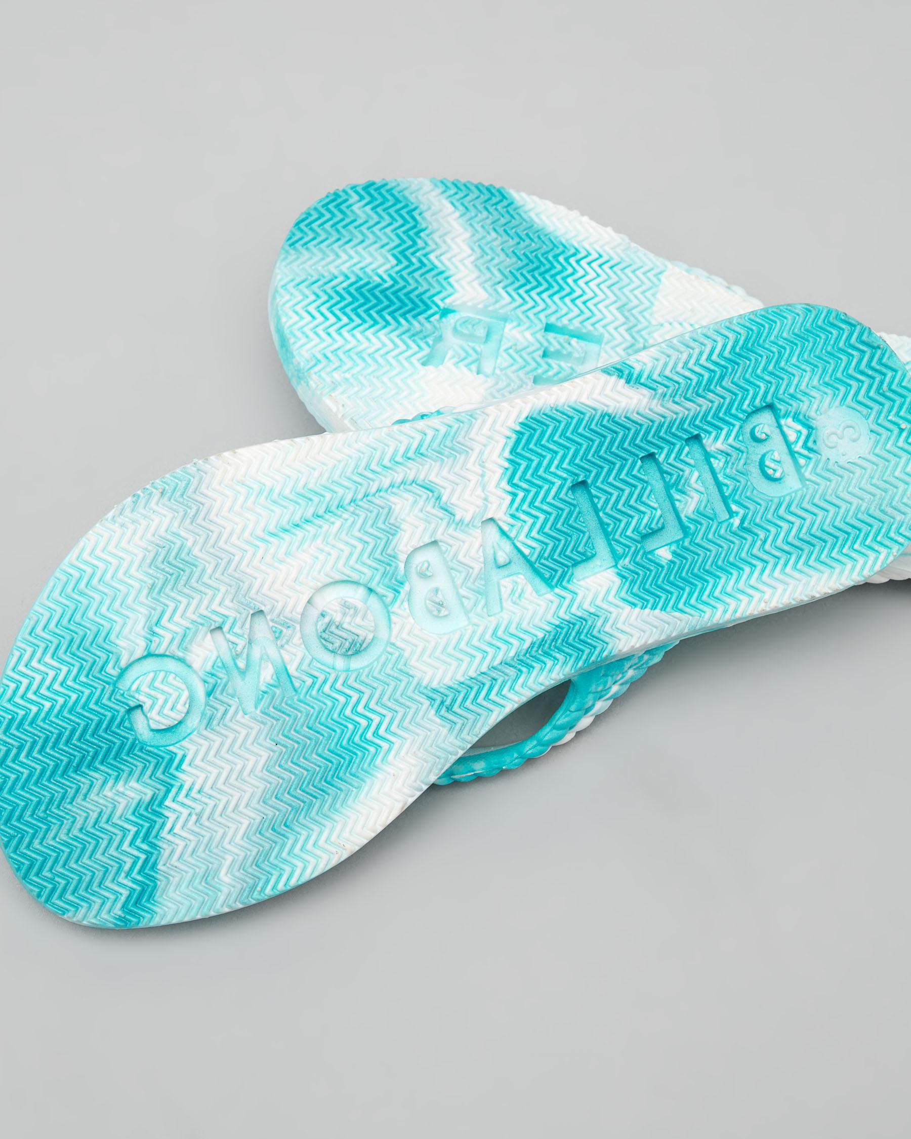 Billabong Girls Kicks Marble Thongs In Aqua Splash Fast Shipping And Easy Returns City Beach 