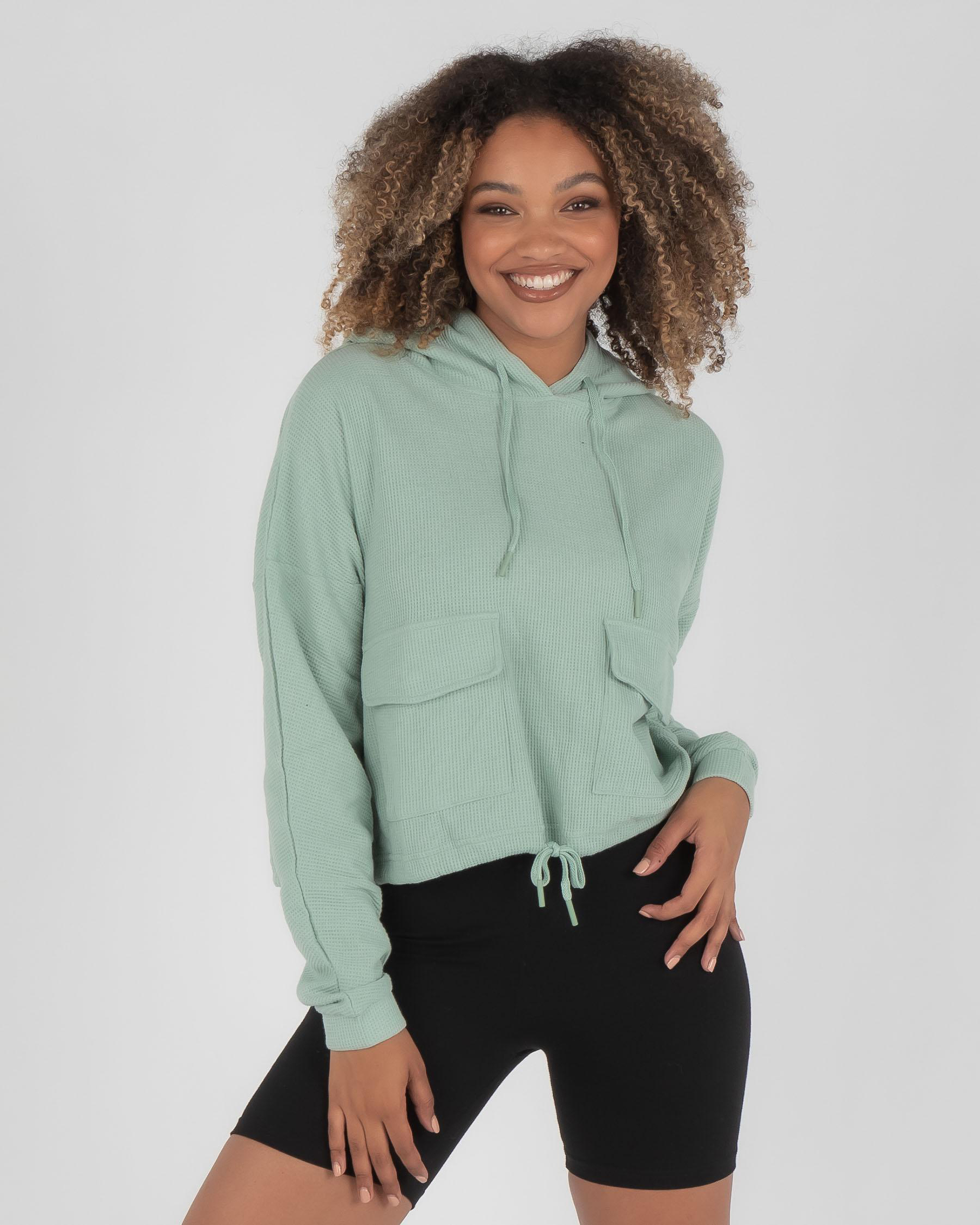 Shop Ava And Ever Iconic Hoodie In Sage - Fast Shipping & Easy Returns ...