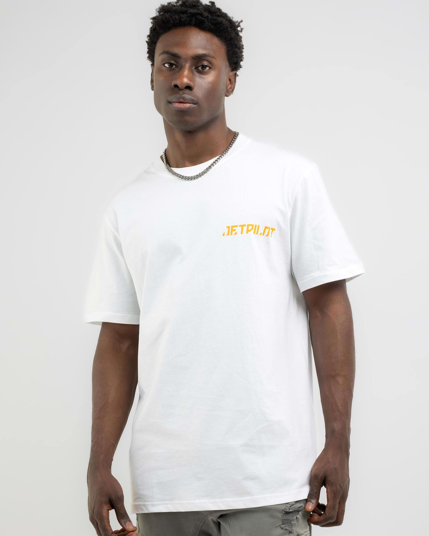 Shop Jetpilot Free Ride T-Shirt In White - Fast Shipping & Easy Returns ...