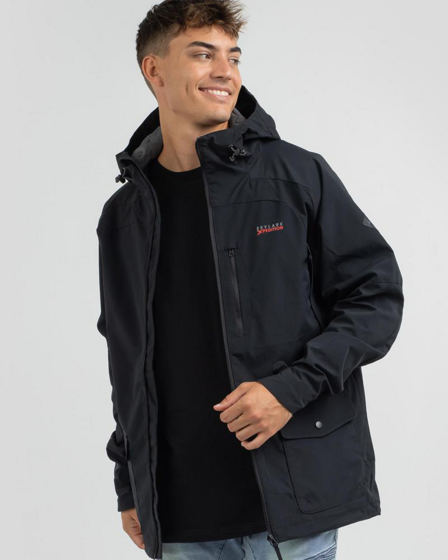 Shop Skylark Campaign Hooded Jacket In Black - Fast Shipping & Easy ...