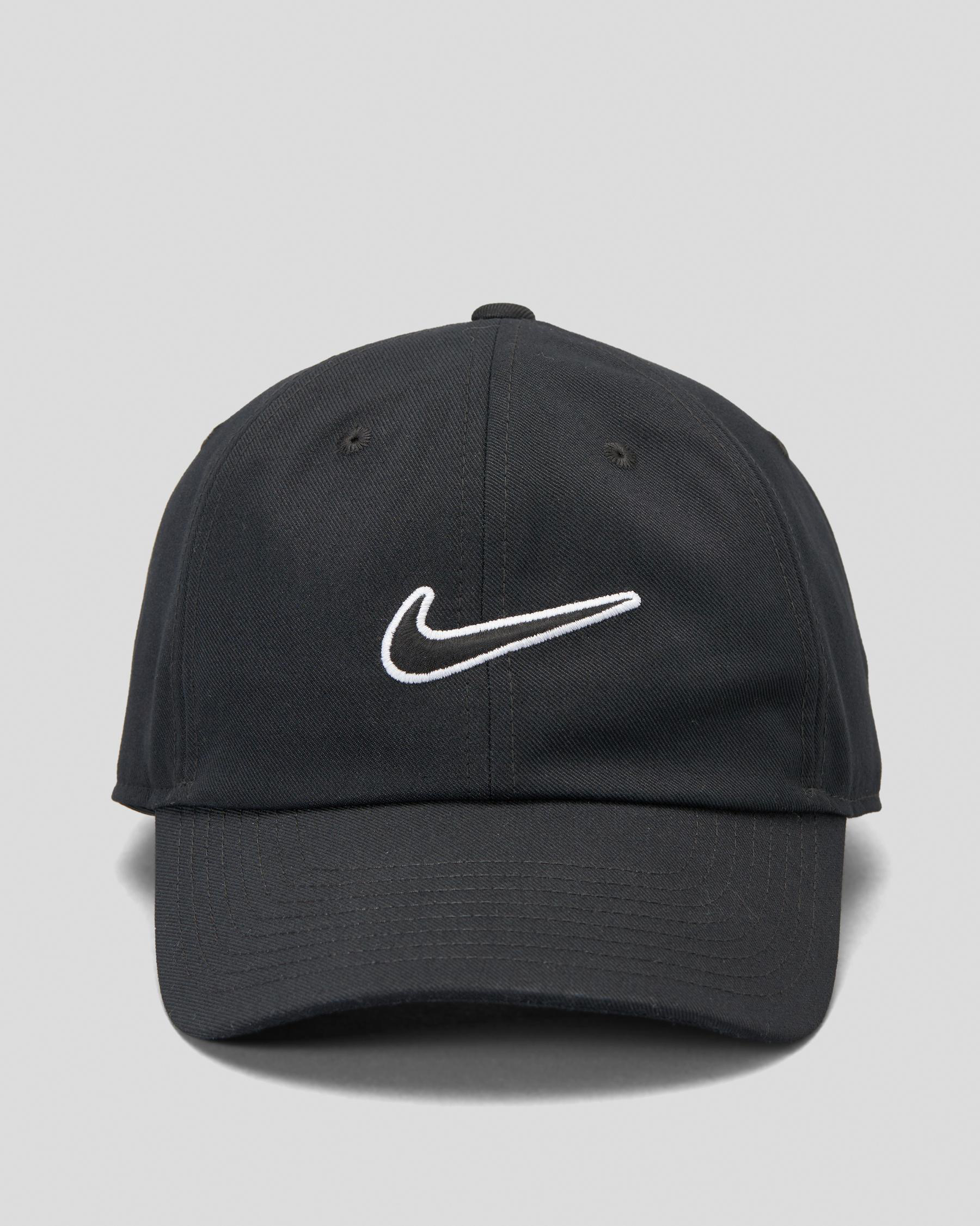 Nike Swoosh Club Cap In Black/black - Fast Shipping & Easy Returns ...