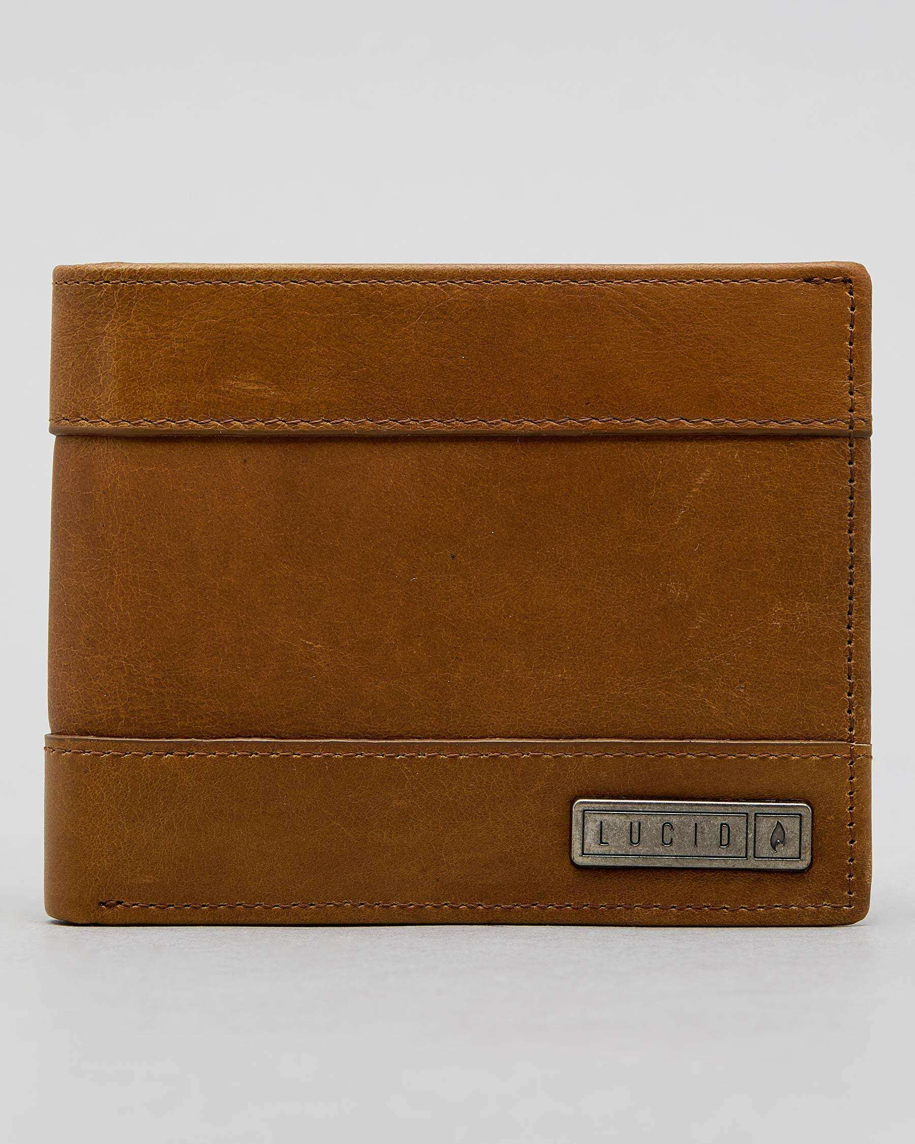 Shop Lucid Customary Leather Wallet In Tan - Fast Shipping & Easy ...