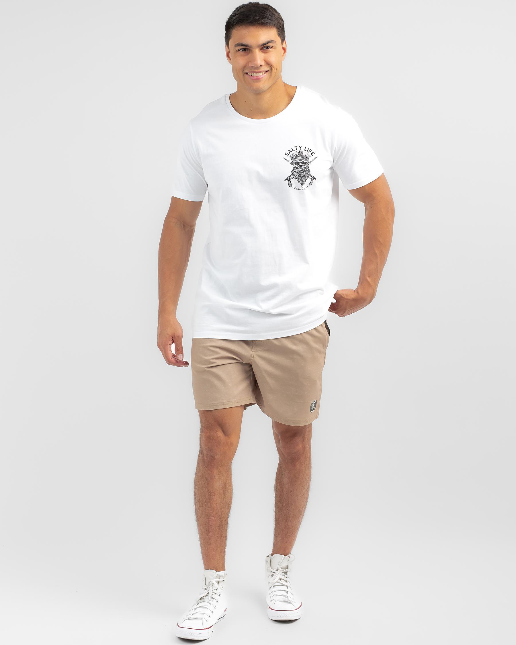 Shop Salty Life Formal Mully Shorts In Tan - Fast Shipping & Easy ...