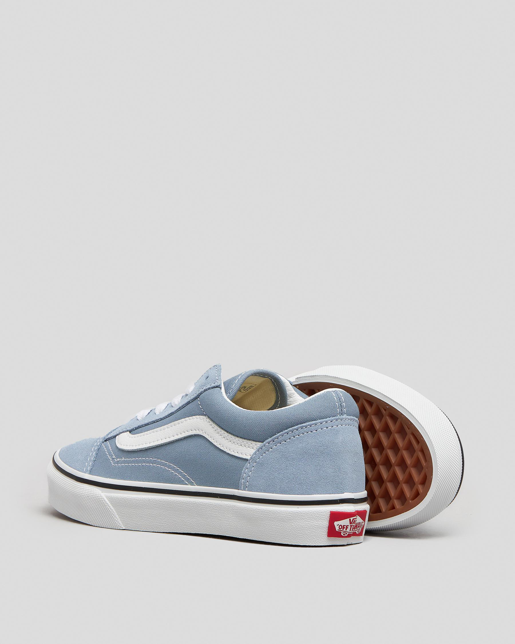 Shop Vans Junior Boys' Old Skool Shoes In Colour Theory Ashley Blue ...