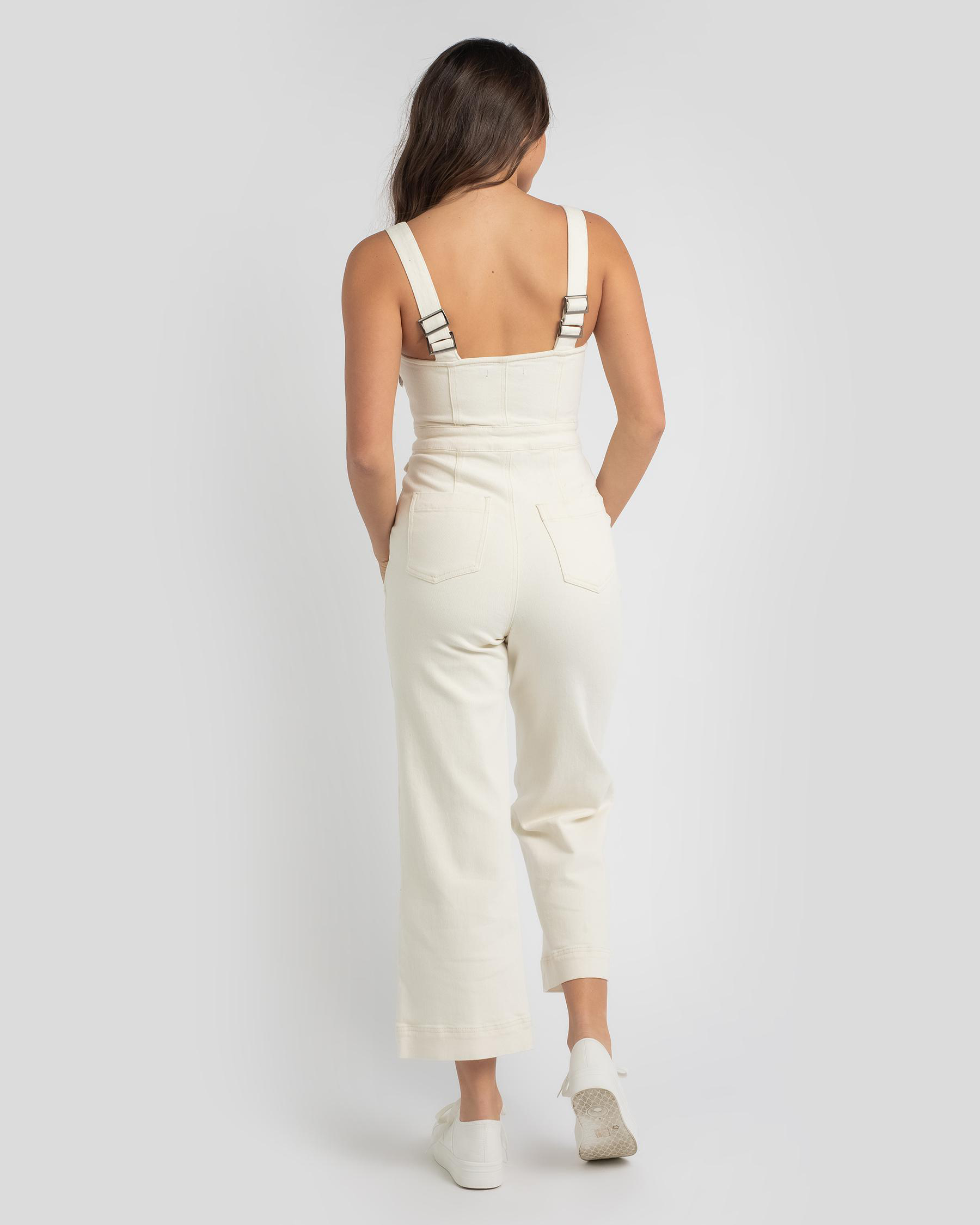 Shop Ava And Ever Monty Jumpsuit In Cream - Fast Shipping & Easy ...