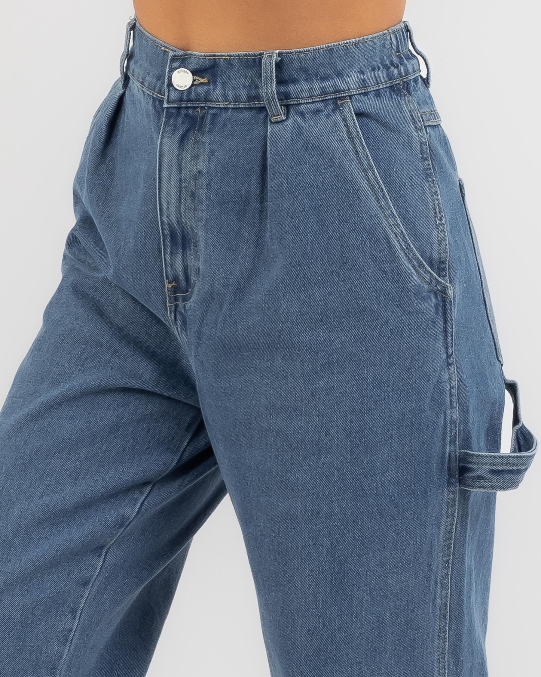 Shop Stussy Nevada Denim Pants In Indigo Denim - Fast Shipping & Easy ...