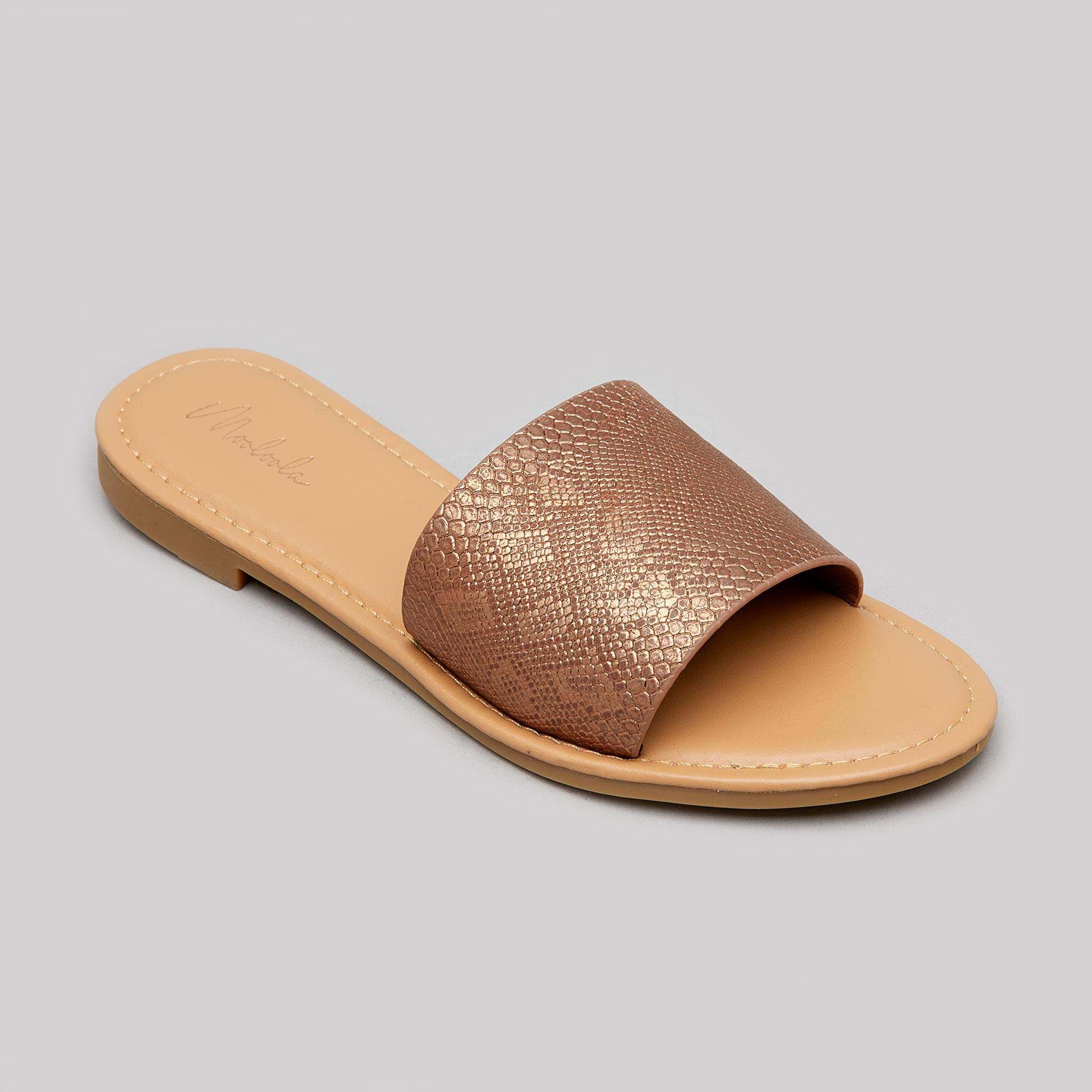 Shop Mooloola Holland Sandals In Rose Gold - Fast Shipping & Easy ...