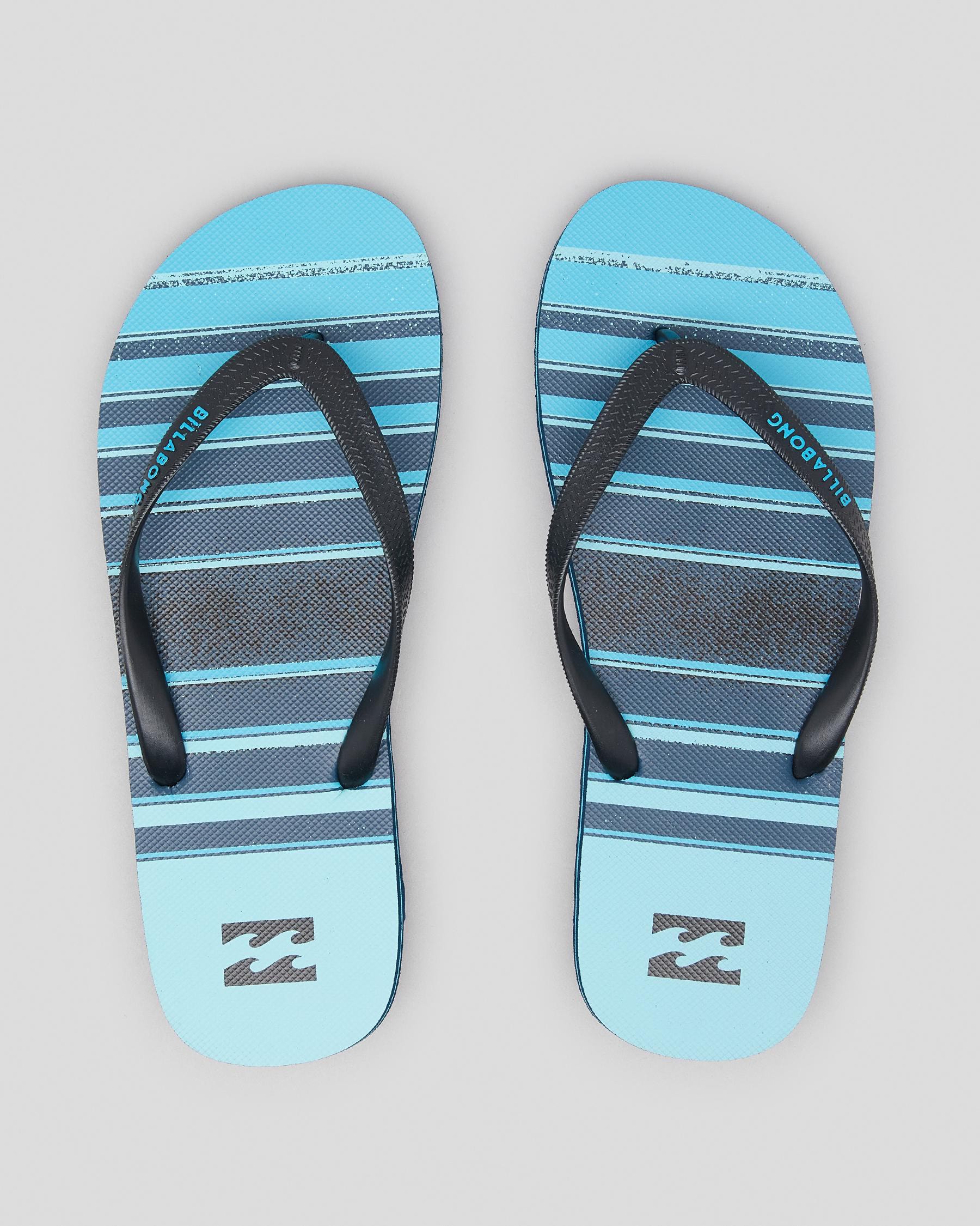 Billabong Faded Thongs In Blue - Fast Shipping & Easy Returns - City ...