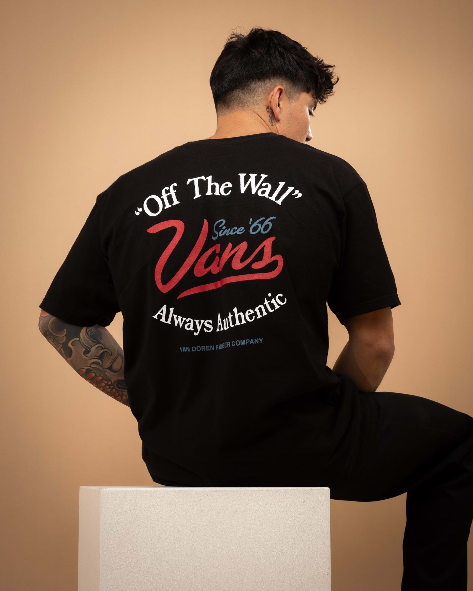 Vans Gas Station Logo T-Shirt In Black - FREE* Shipping & Easy Returns ...