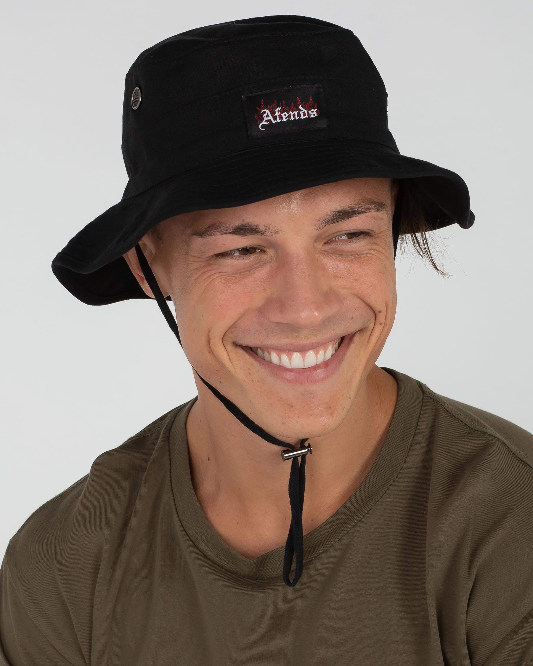 Shop Afends Nirvana Bucket Hat In Black - Fast Shipping & Easy Returns ...