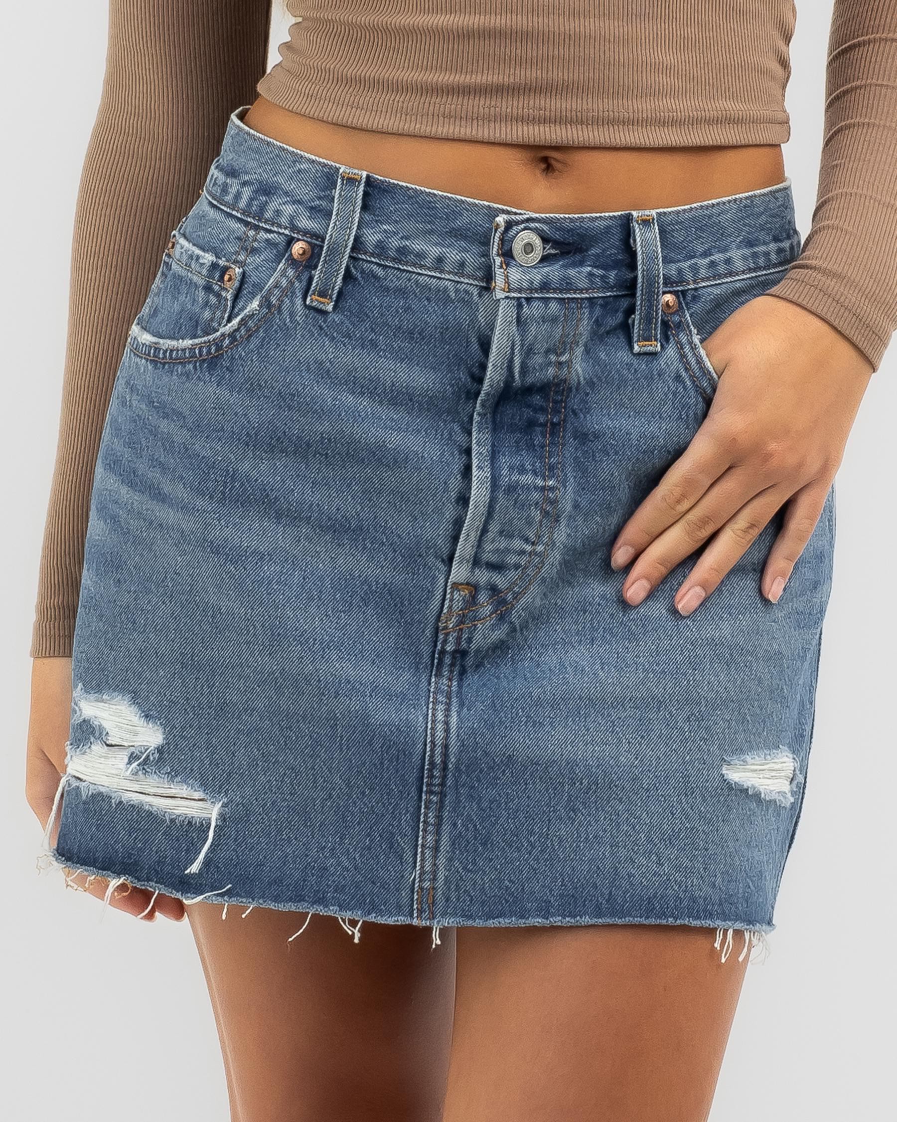 Shop Levi's Icon Skirt In Iconically Yours - Fast Shipping & Easy ...