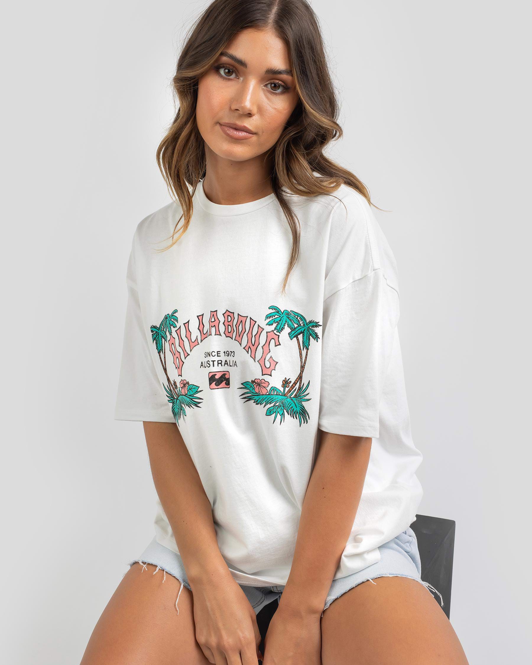 Shop Billabong Heritage Palms T-Shirt In Salt Crystal - Fast Shipping ...