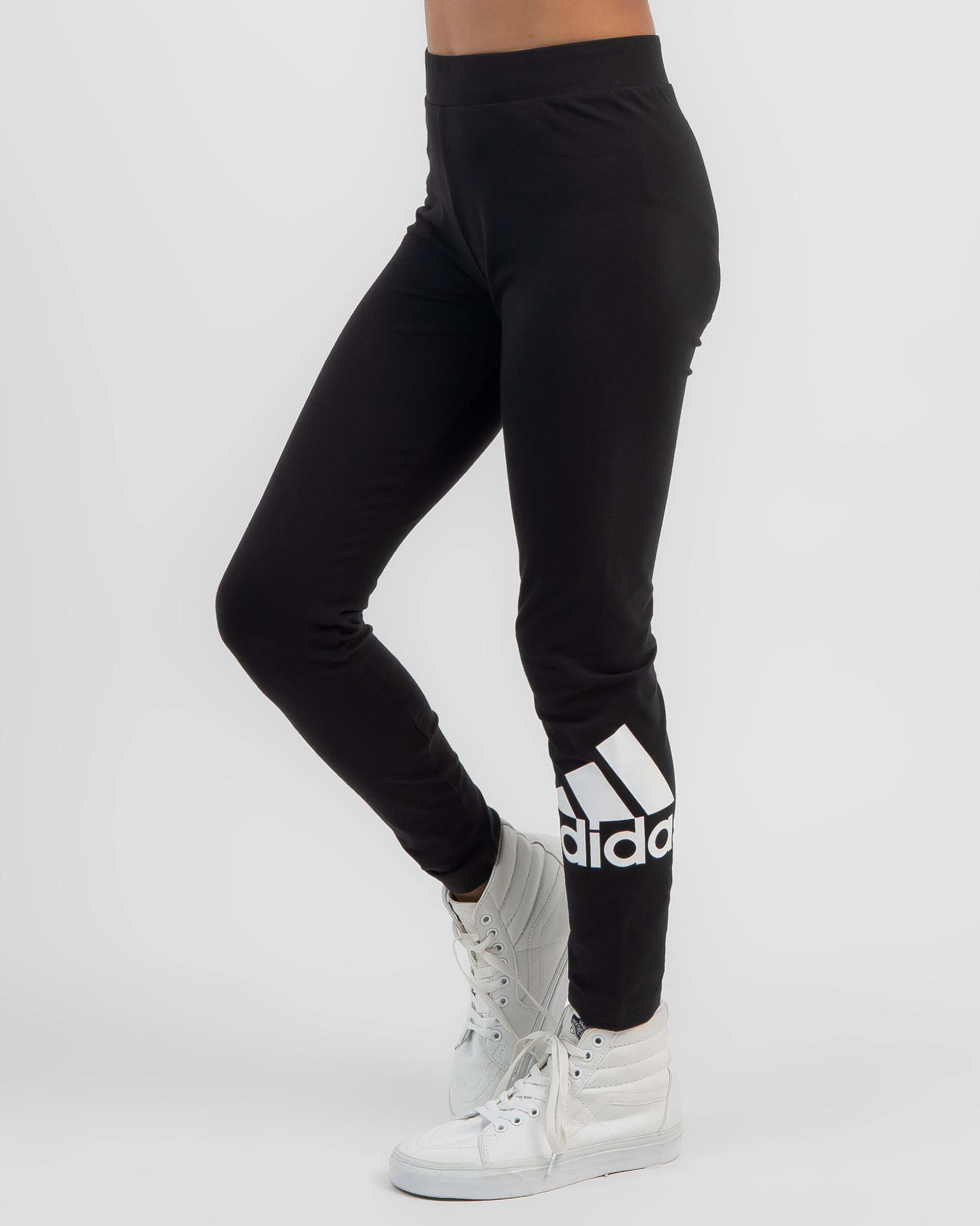 adidas Girls' Essentials Big Logo Leggings In Black/white - Fast Shipping &  Easy Returns - City Beach Australia
