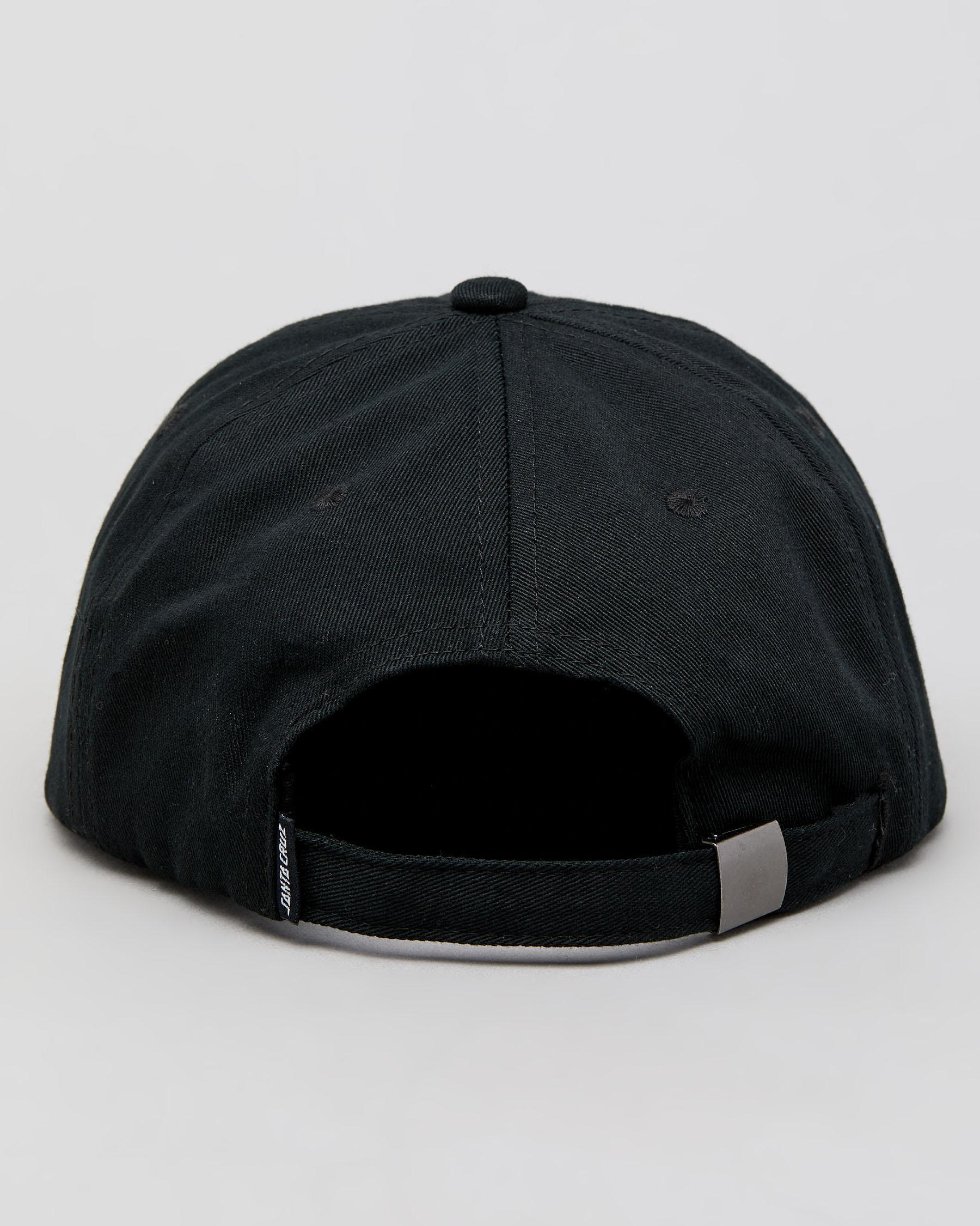 Santa Cruz Screaming Mono Dad Cap In Black - Fast Shipping & Easy ...