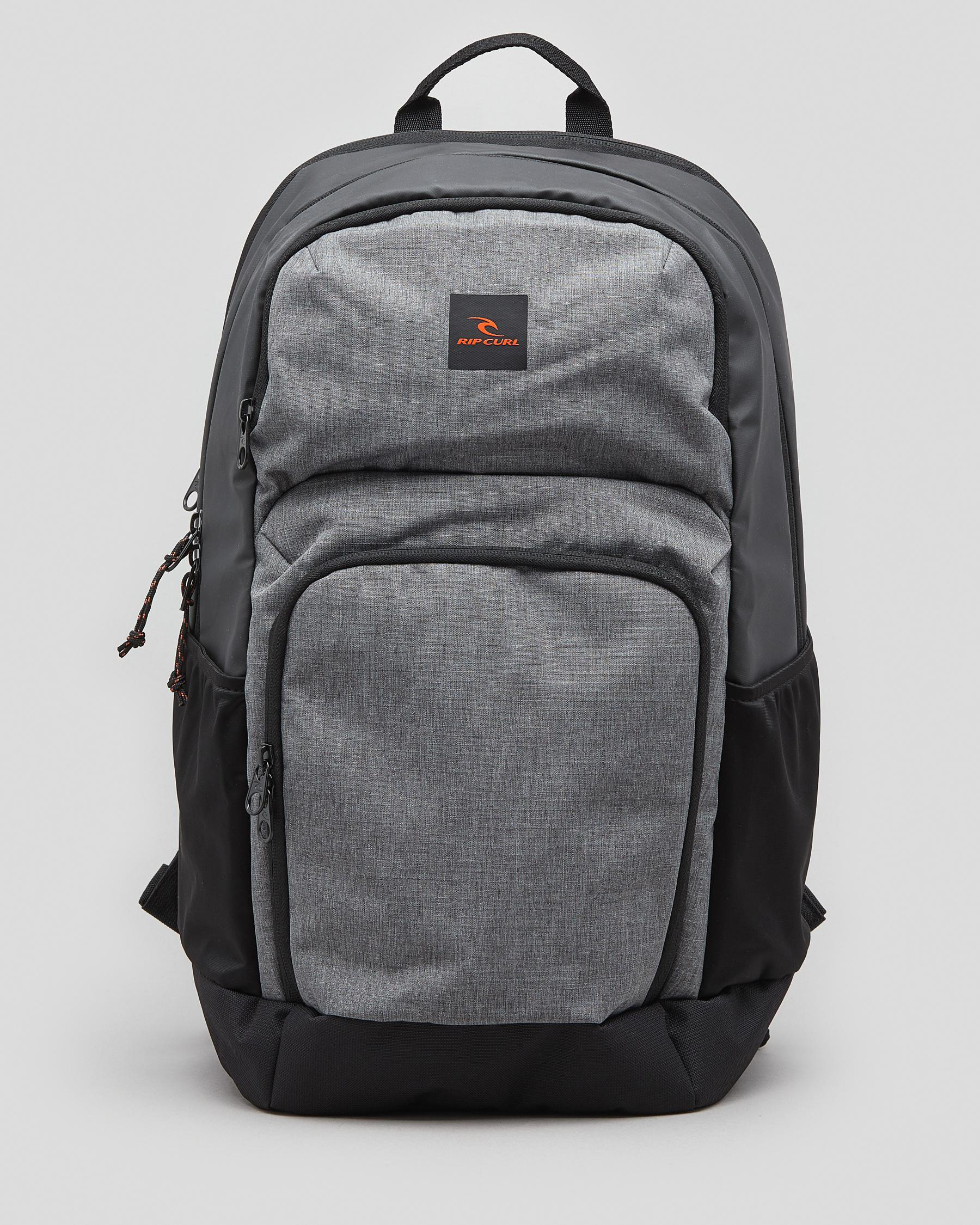 Shop Rip Curl Overtime 33L Hydro Eco Backpack In Grey Heather - Fast ...