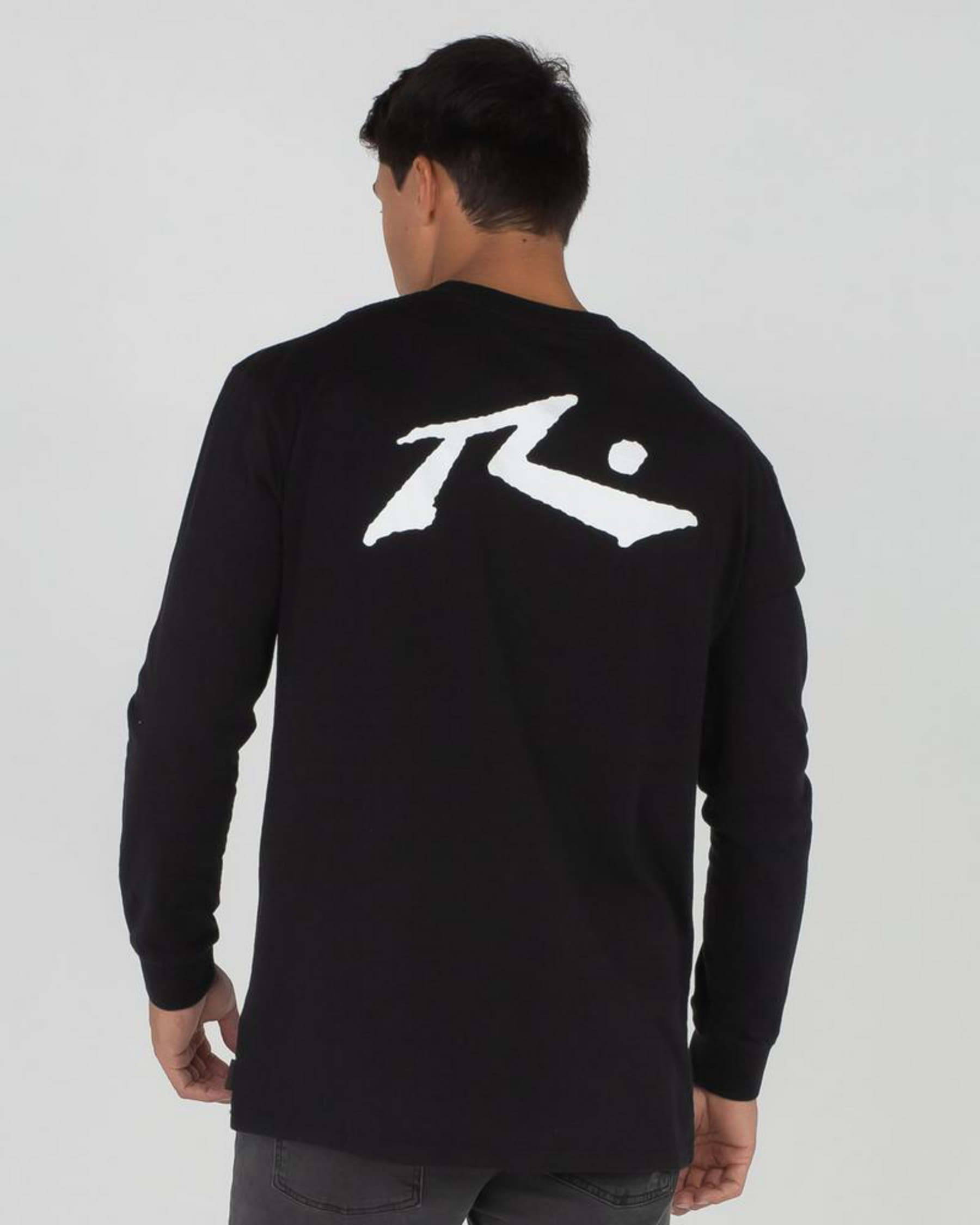 Shop Rusty Competition Long Sleeve T-Shirt In Black - Fast Shipping ...