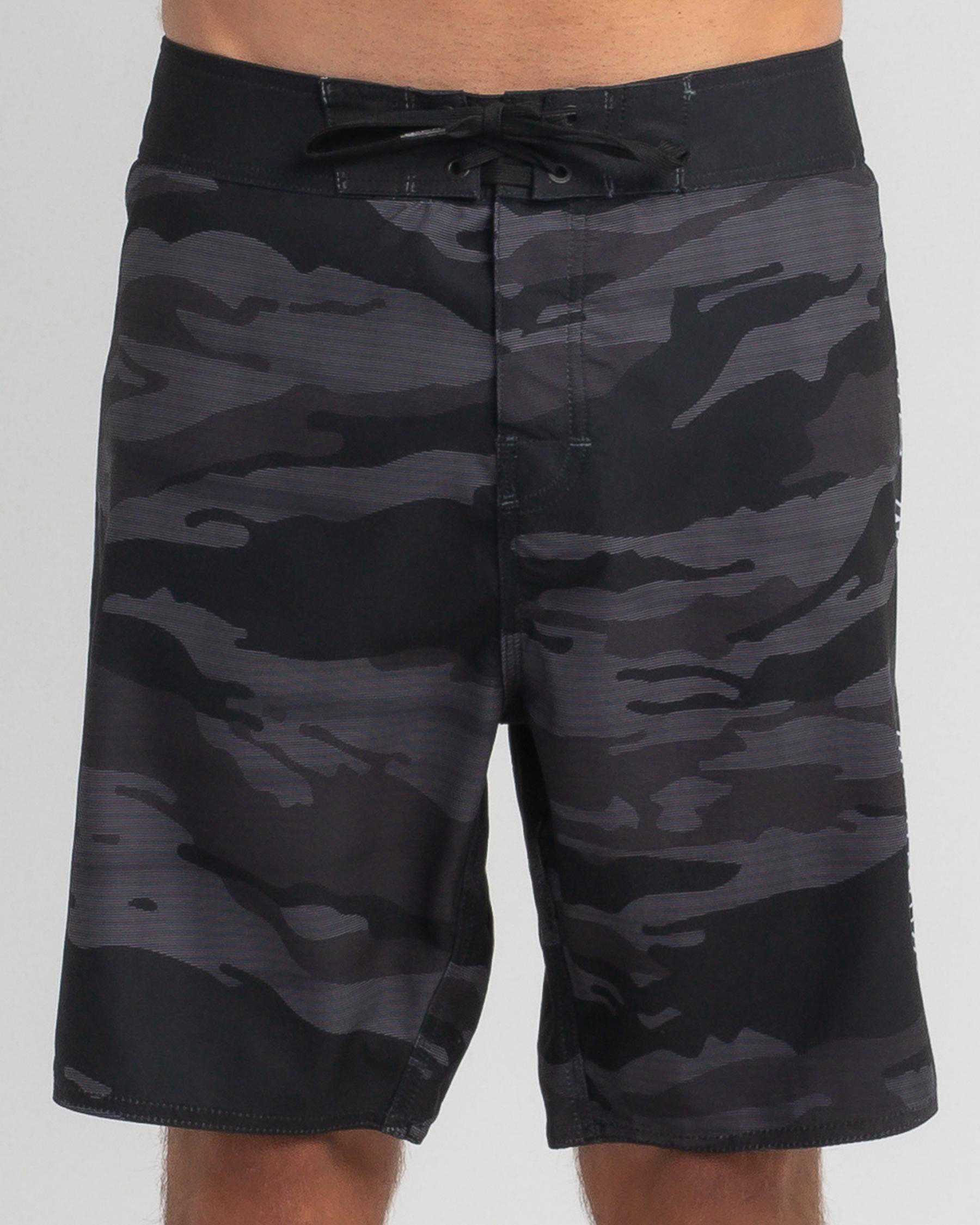 Shop The Mad Hueys Seas The Day II Boardshort In Black - Fast Shipping ...