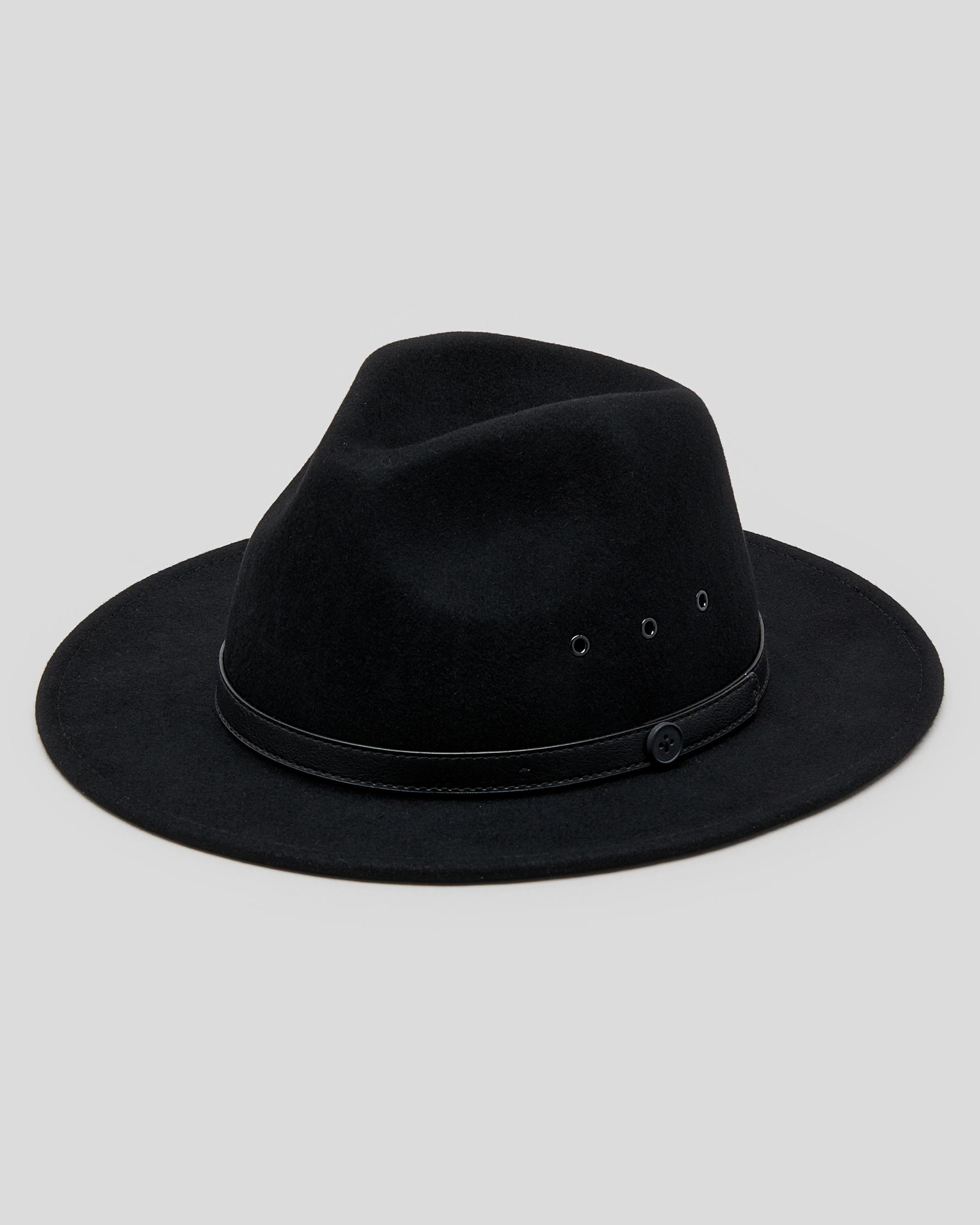 Billy Bones Club Black Matter Felt Hat In Black Matter - Fast