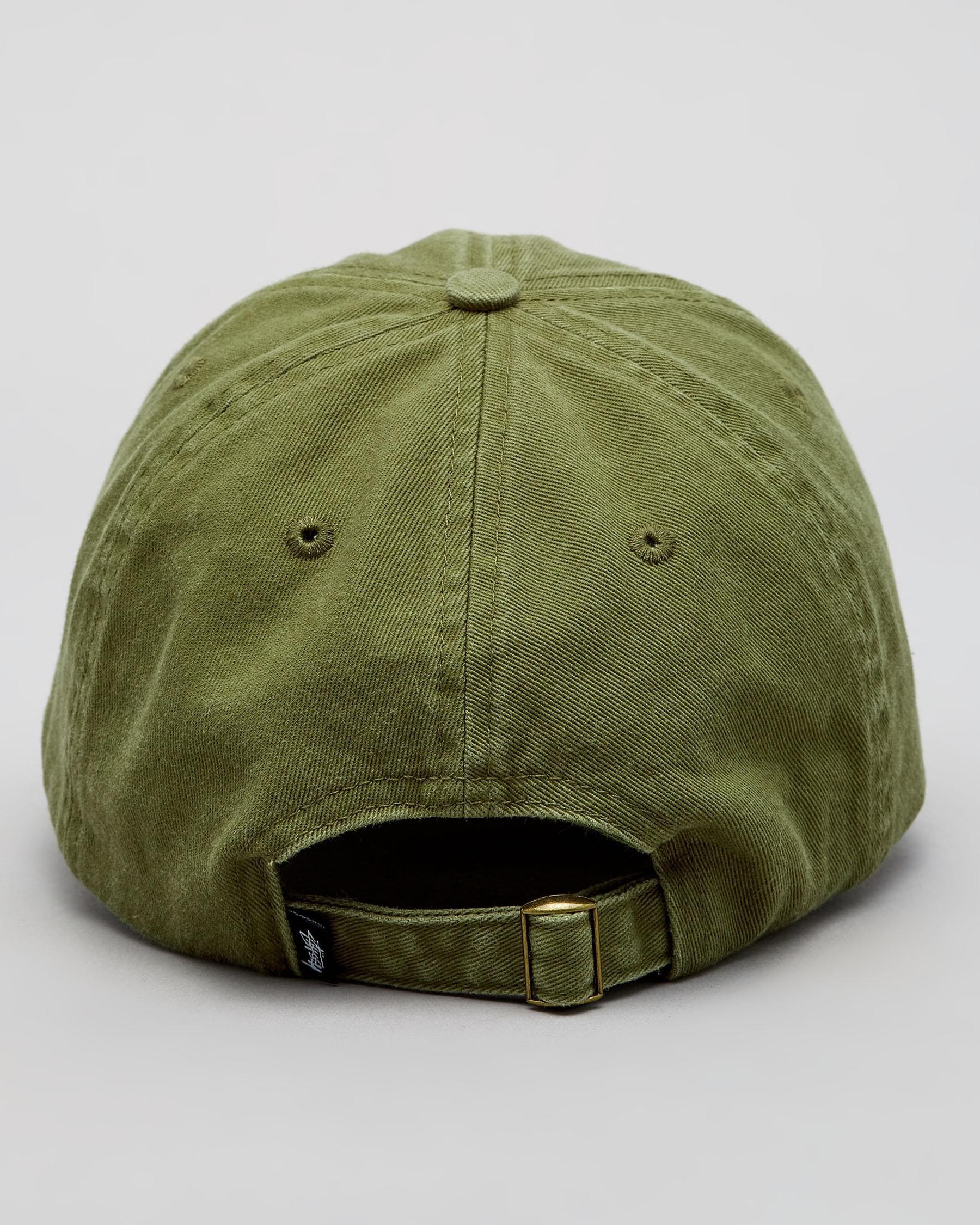 Stussy Stock Low Pro Cap In Olive - FREE* Shipping & Easy Returns