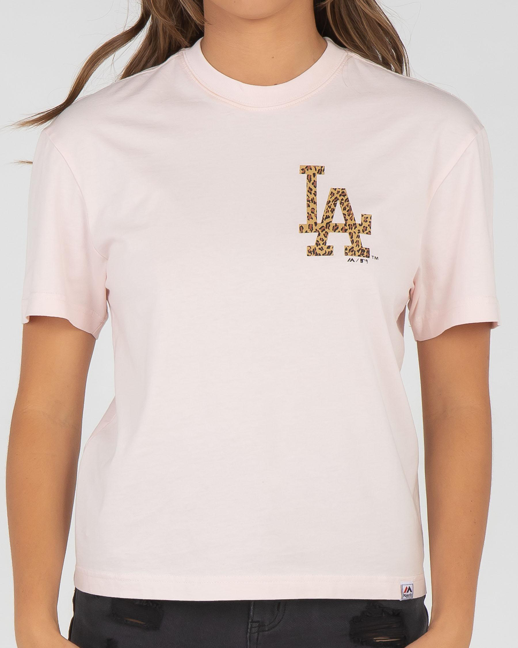 Majestic, Shirts & Tops, Girls Dodgers Pink Jersey