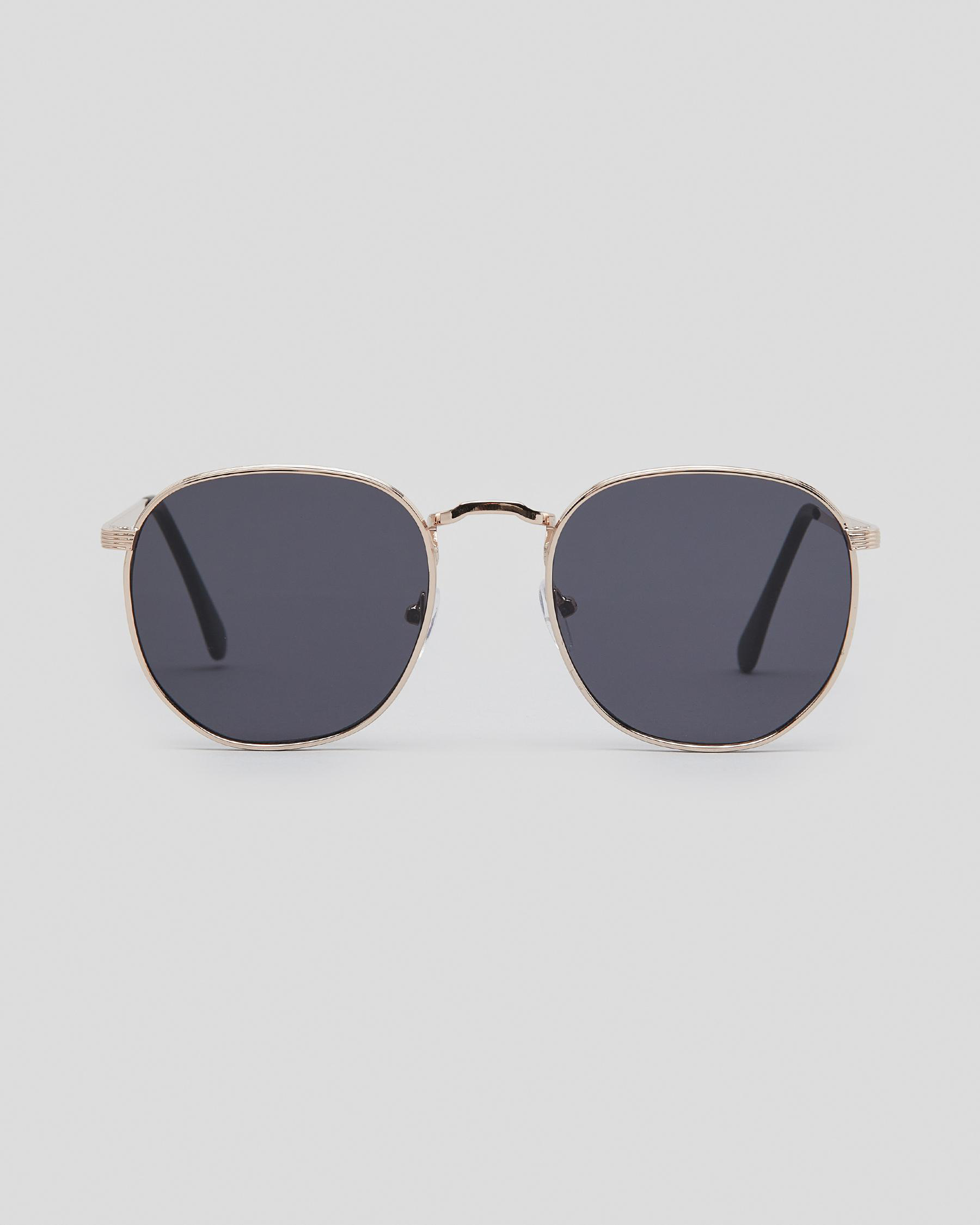Shop Indie Eyewear Elyse Sunglasses In Gold/black - Fast Shipping ...