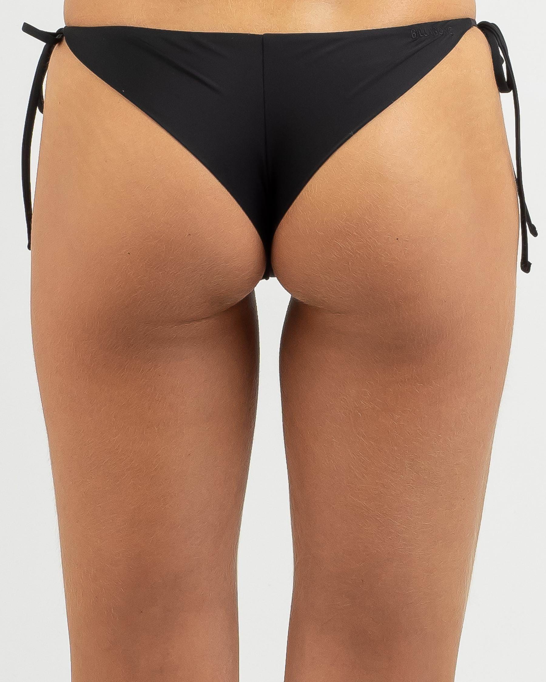 Shop Billabong Sol Searcher Tie Side Bikini Bottom In Black Fast Shipping And Easy Returns 6231