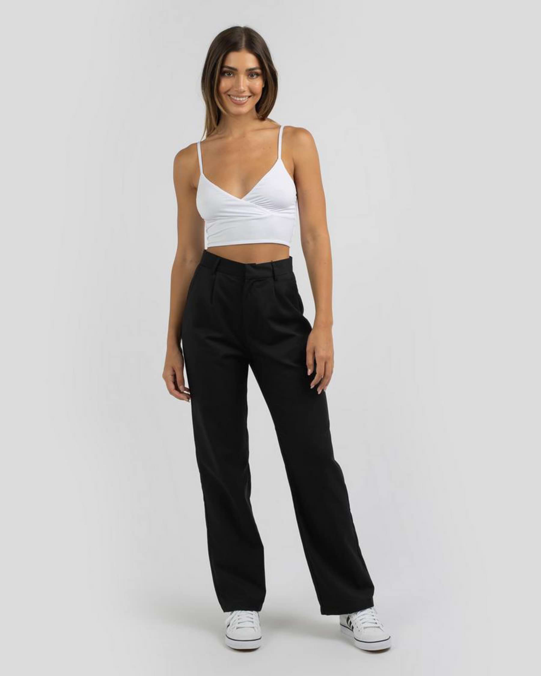 Shop Pink Diamond Kelly Pants In Black - Fast Shipping & Easy Returns ...
