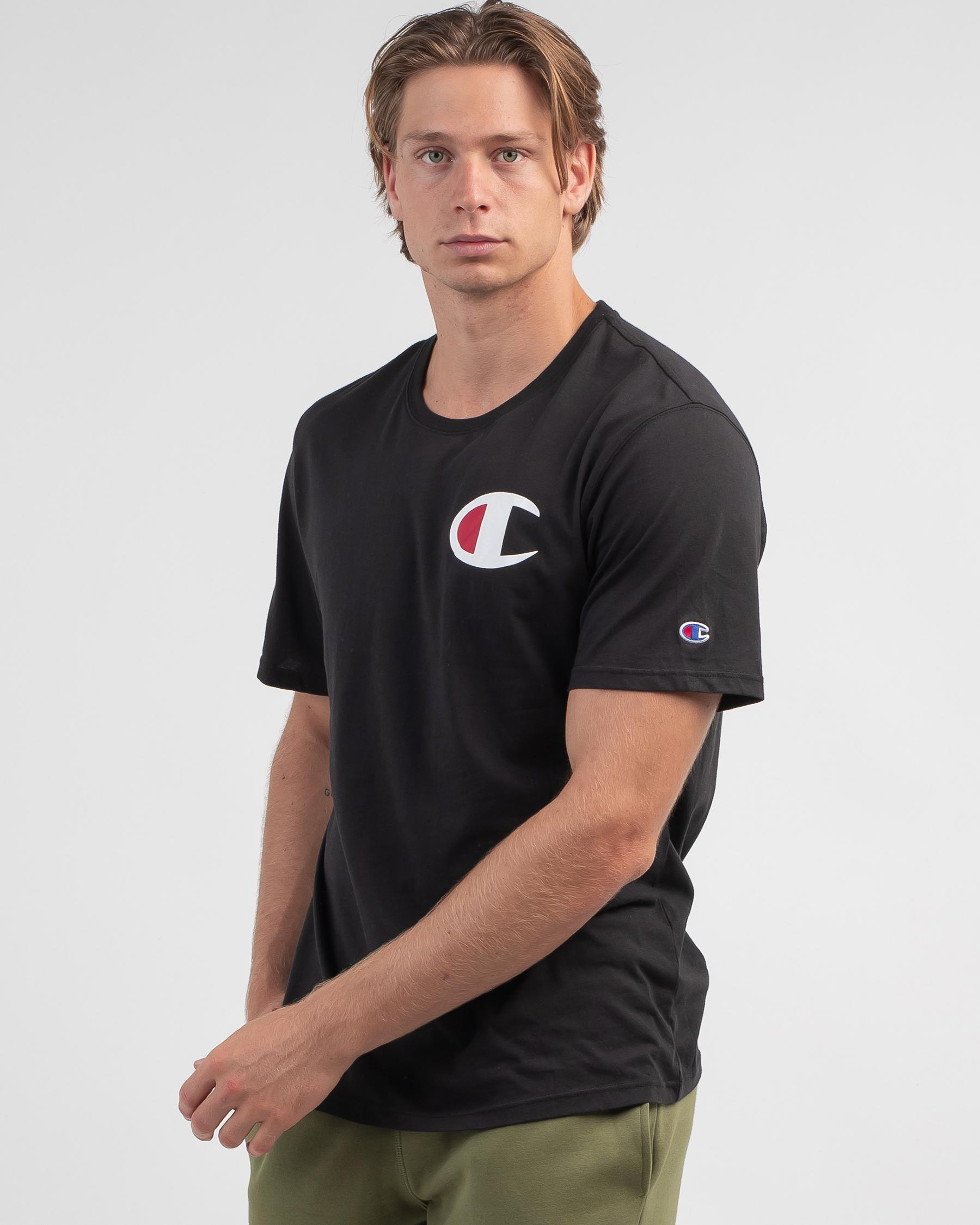 Champion C Logo T-Shirt In Black | City Beach Australia