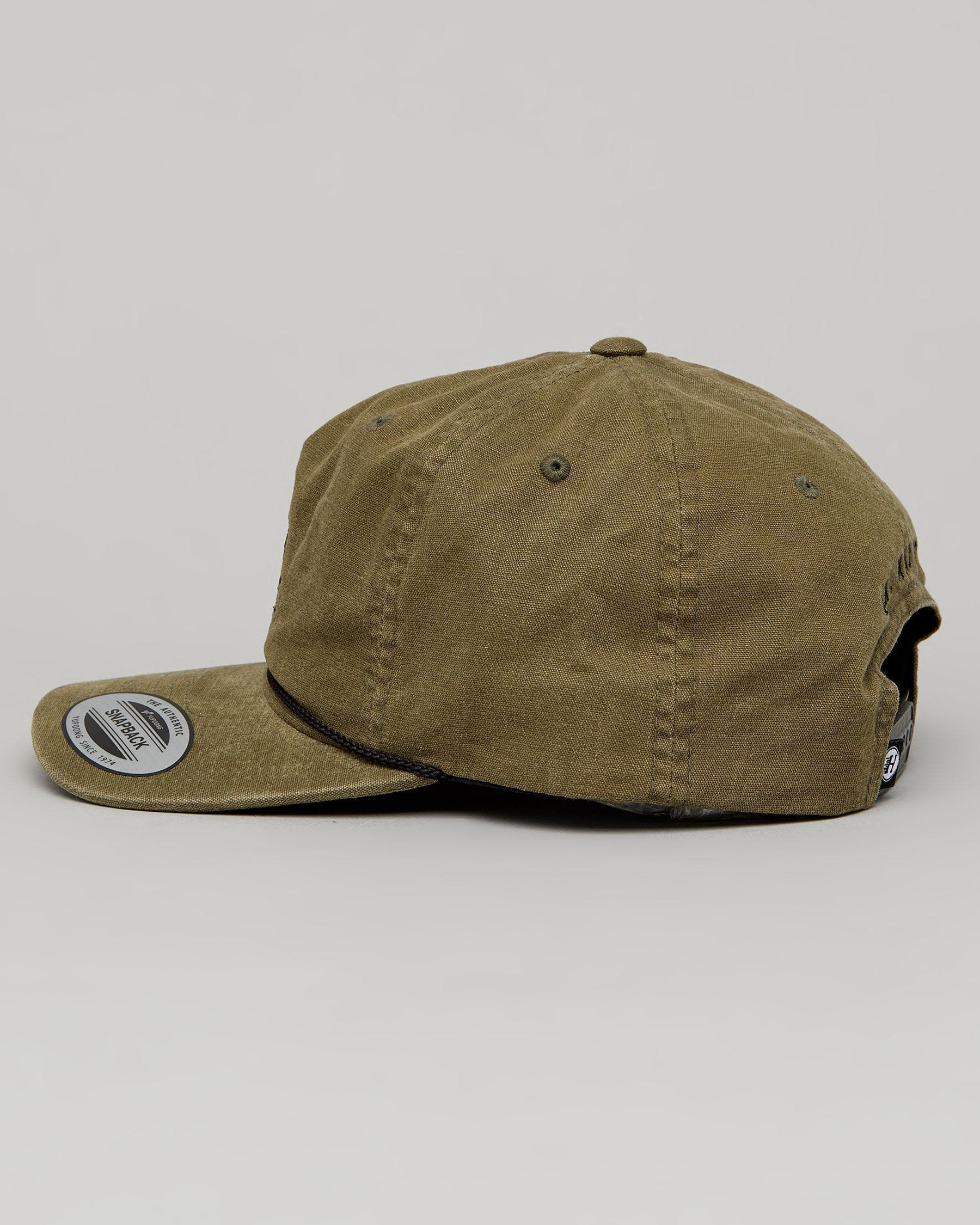 Shop The Mad Hueys Kraken Tins Snapback Cap In Military - Fast Shipping ...