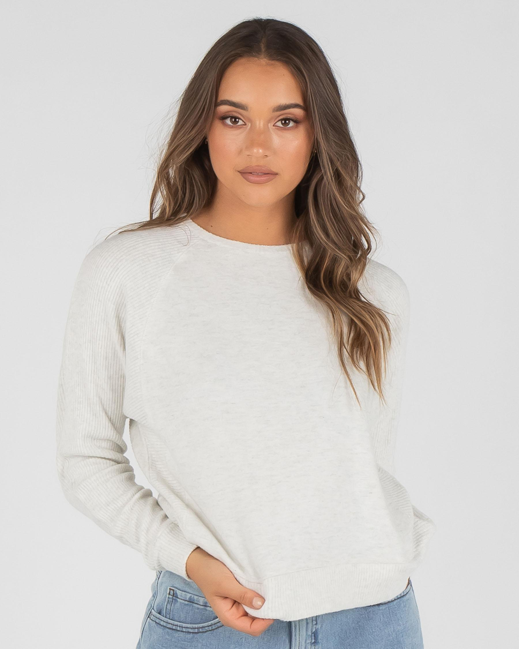 Shop Rip Curl Cosy II Knit In White Marle - Fast Shipping & Easy ...