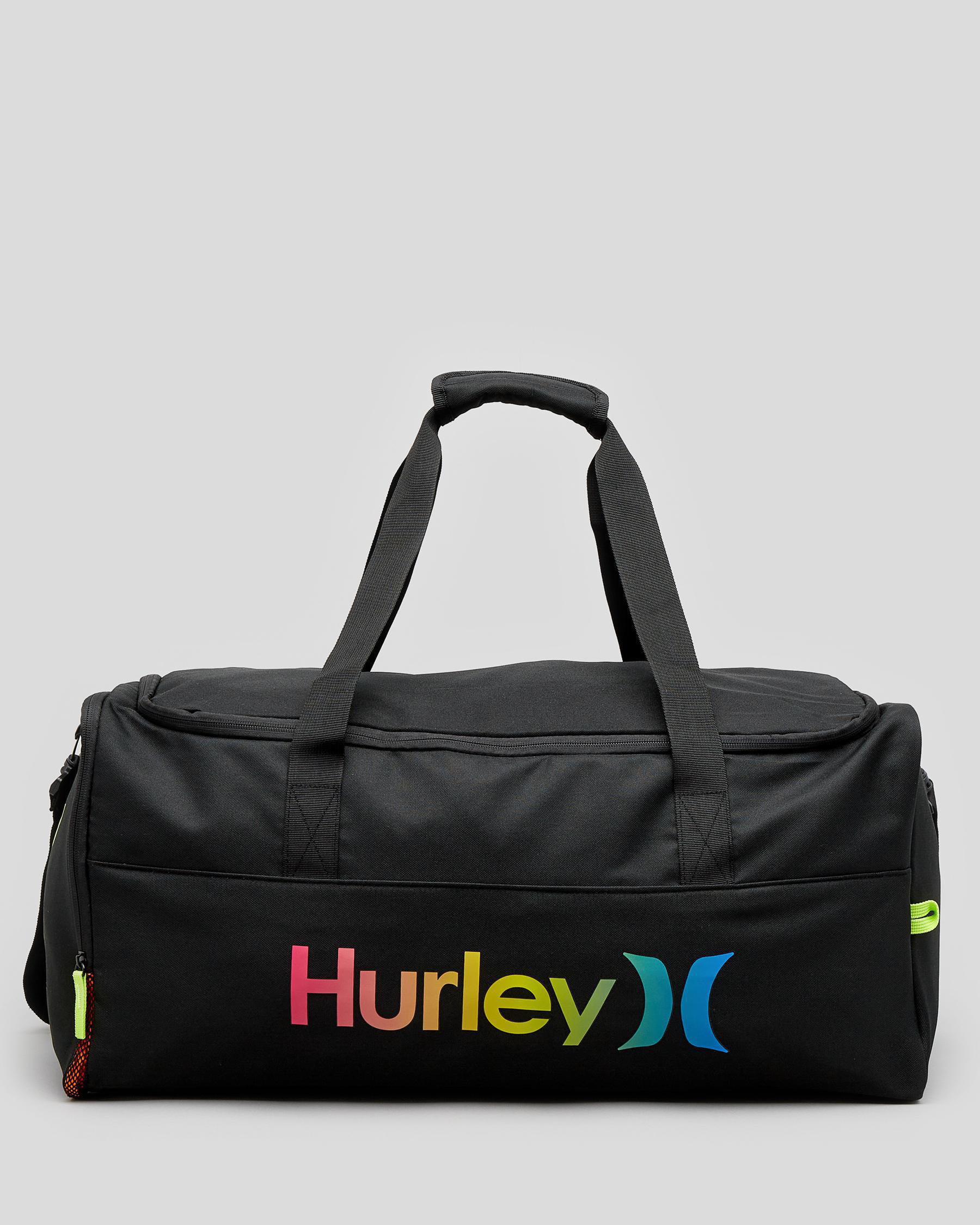 Shop Hurley One and Only Duffle Bag In Black - Fast Shipping & Easy ...